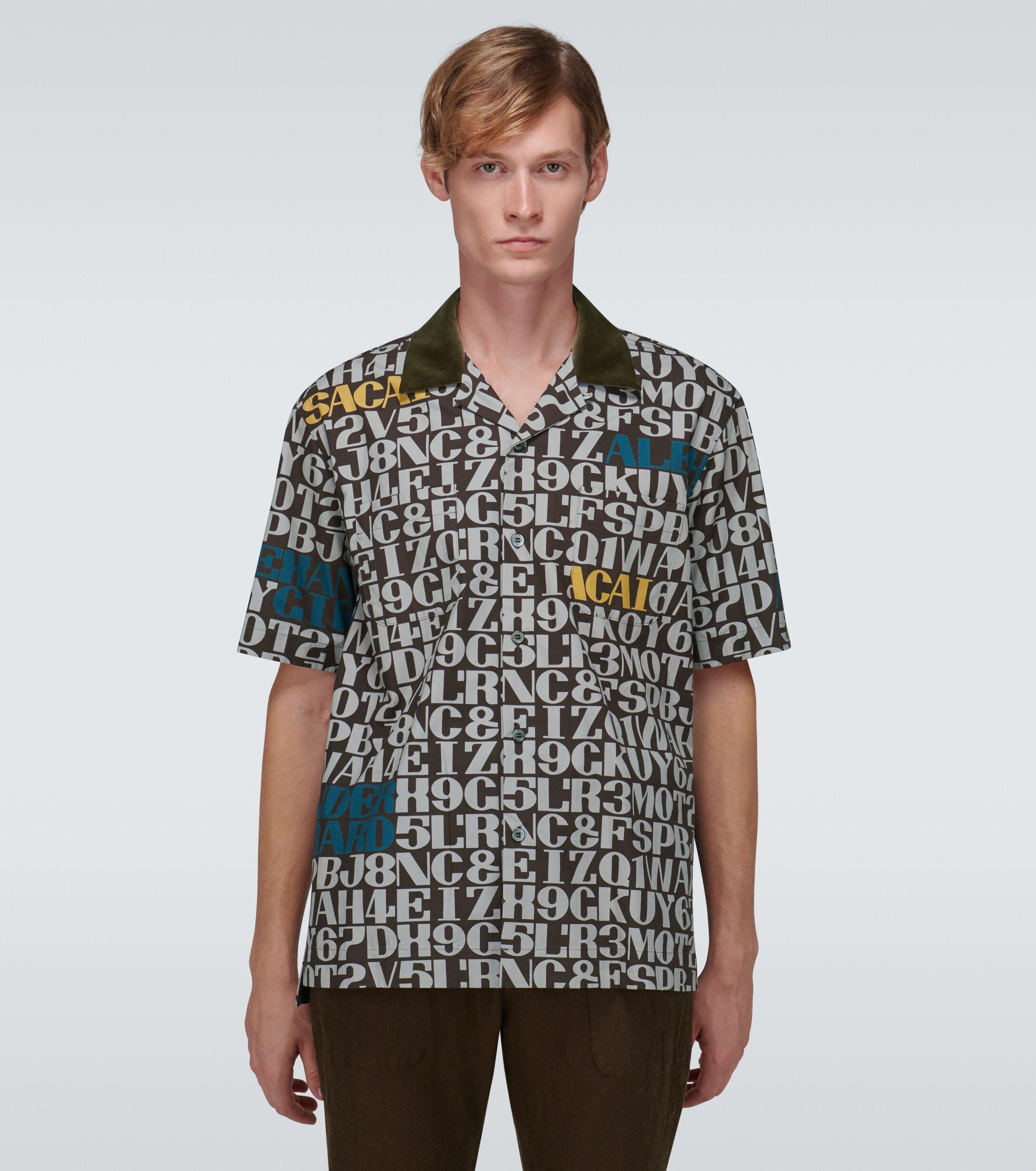 Sacai Printed Short-sleeved Shirt for Men - Lyst
