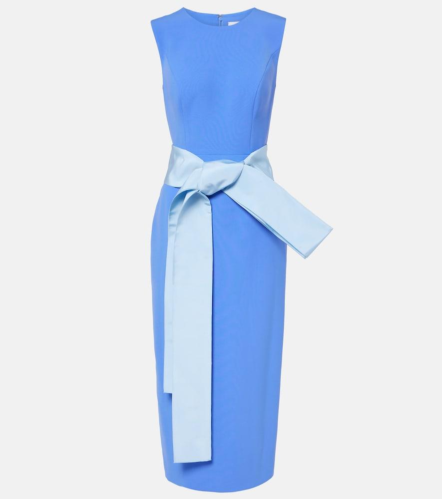 Carolina Herrera Crepe Cocktail Dress in Blue | Lyst Carolina Herrera Crepe Cocktail Dress in Blue | Lyst