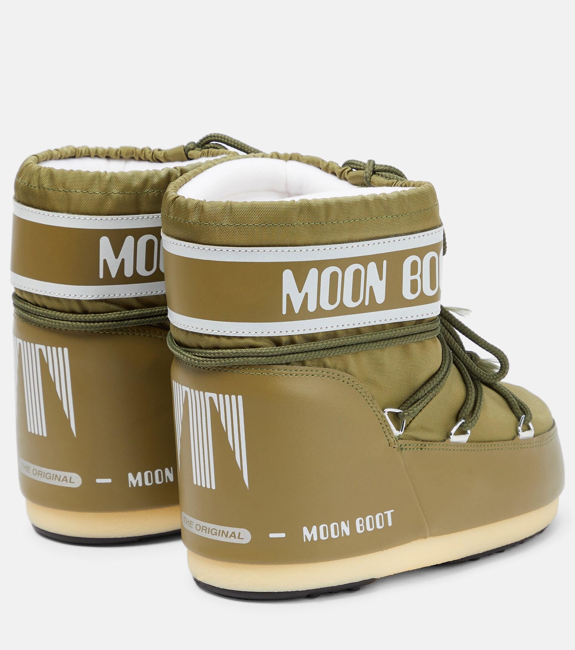 Moon Boot Icon Low Snow Boots in Green | Lyst
