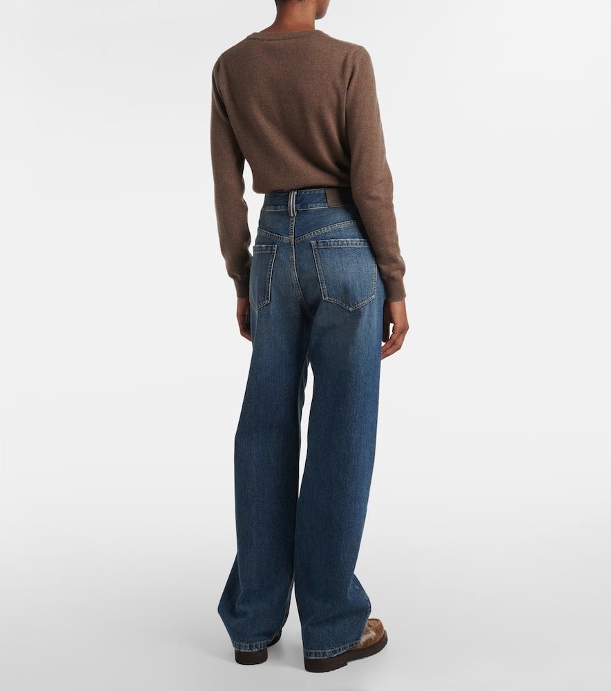 デニム・ジーパン Brunello Cucinelli Wide Leg Jeans With Relaxed Fit BRUNELLO CUCINELLI Wide-leg jeans | NET-A-PORTER