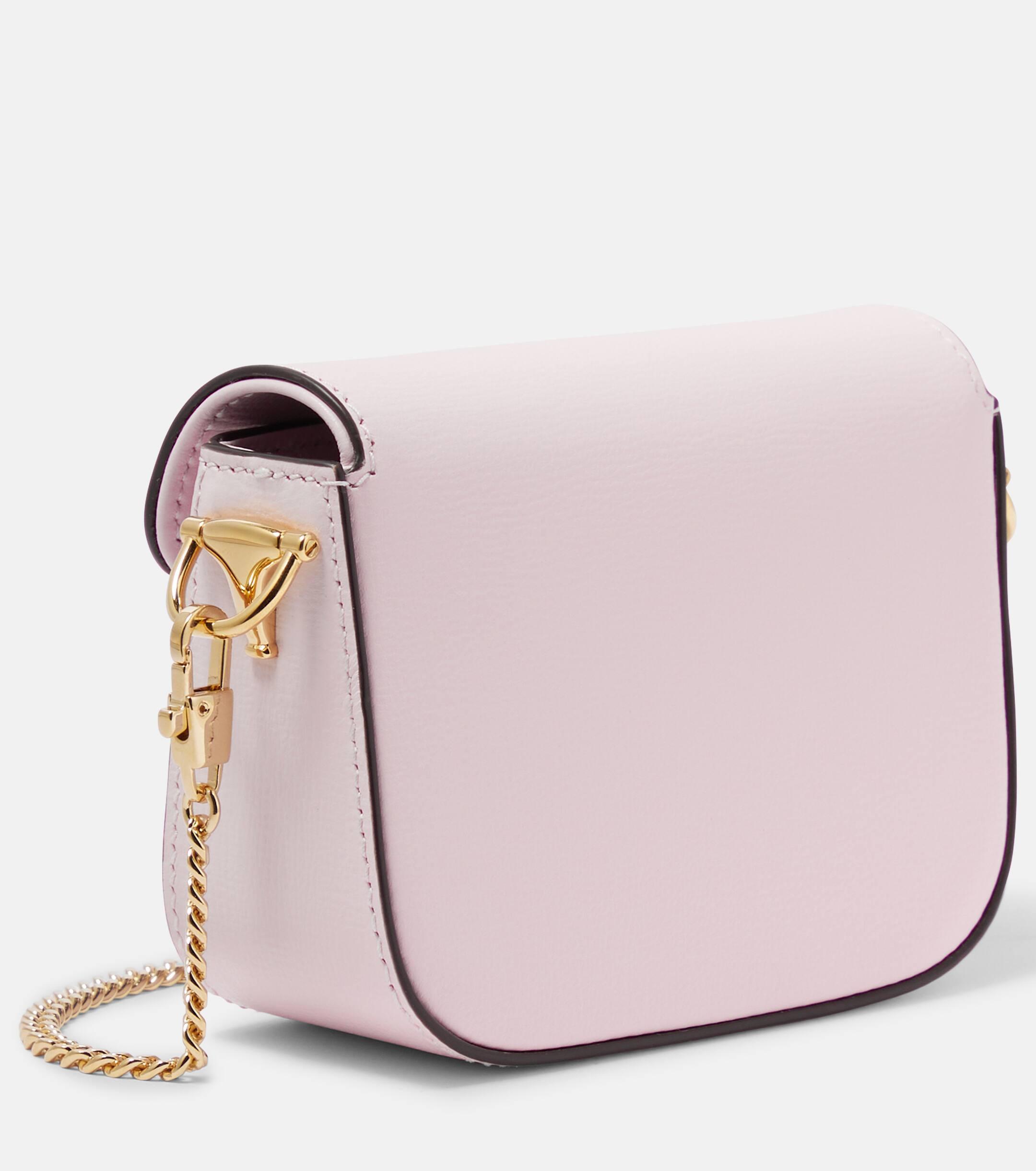 Gucci Horsebit 1955 Super Mini Leather Crossbody Bag in Pink Lyst UK