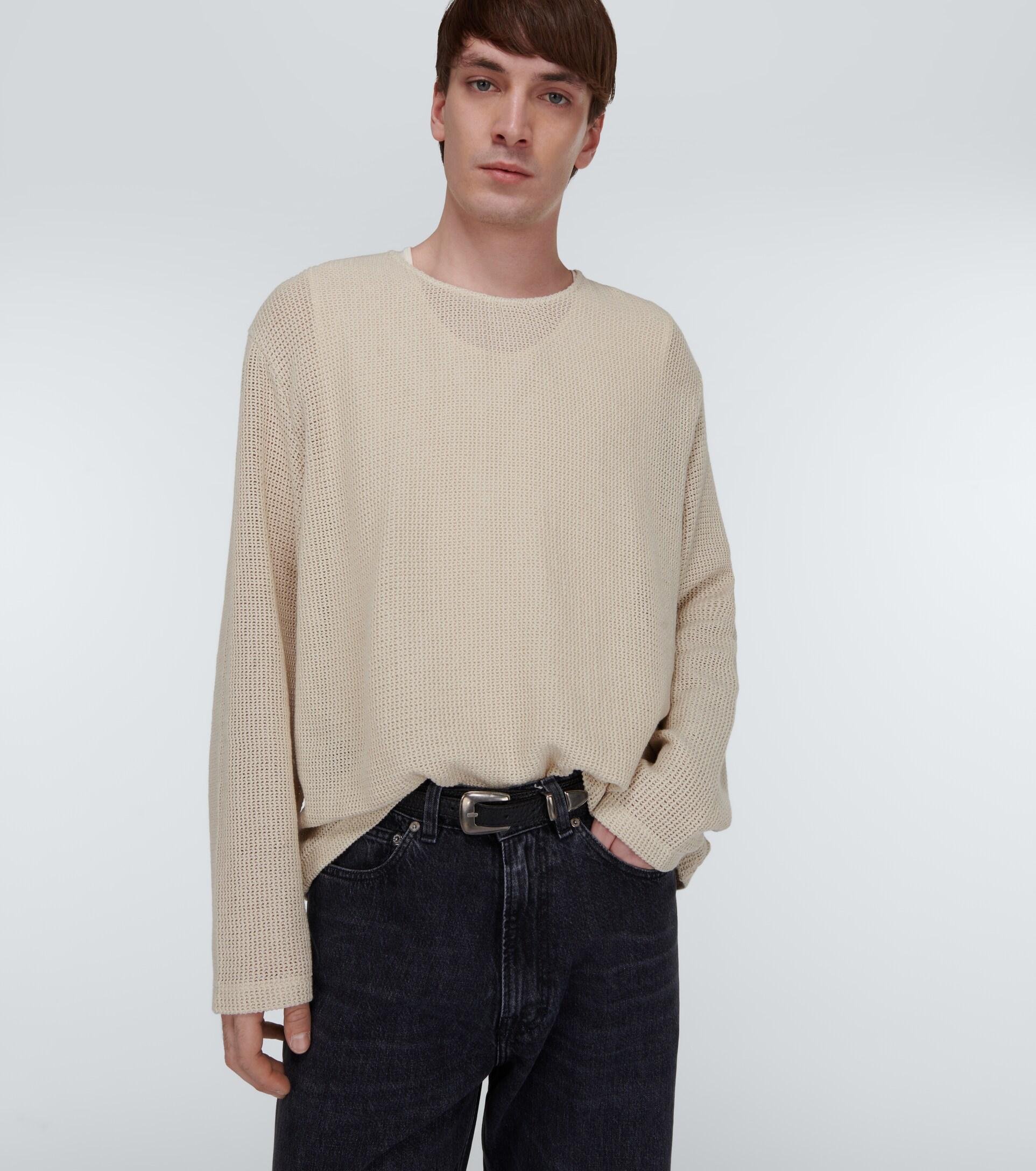Our Legacy Double Lock Cotton Mesh Shirt in Natural for Men | Lyst