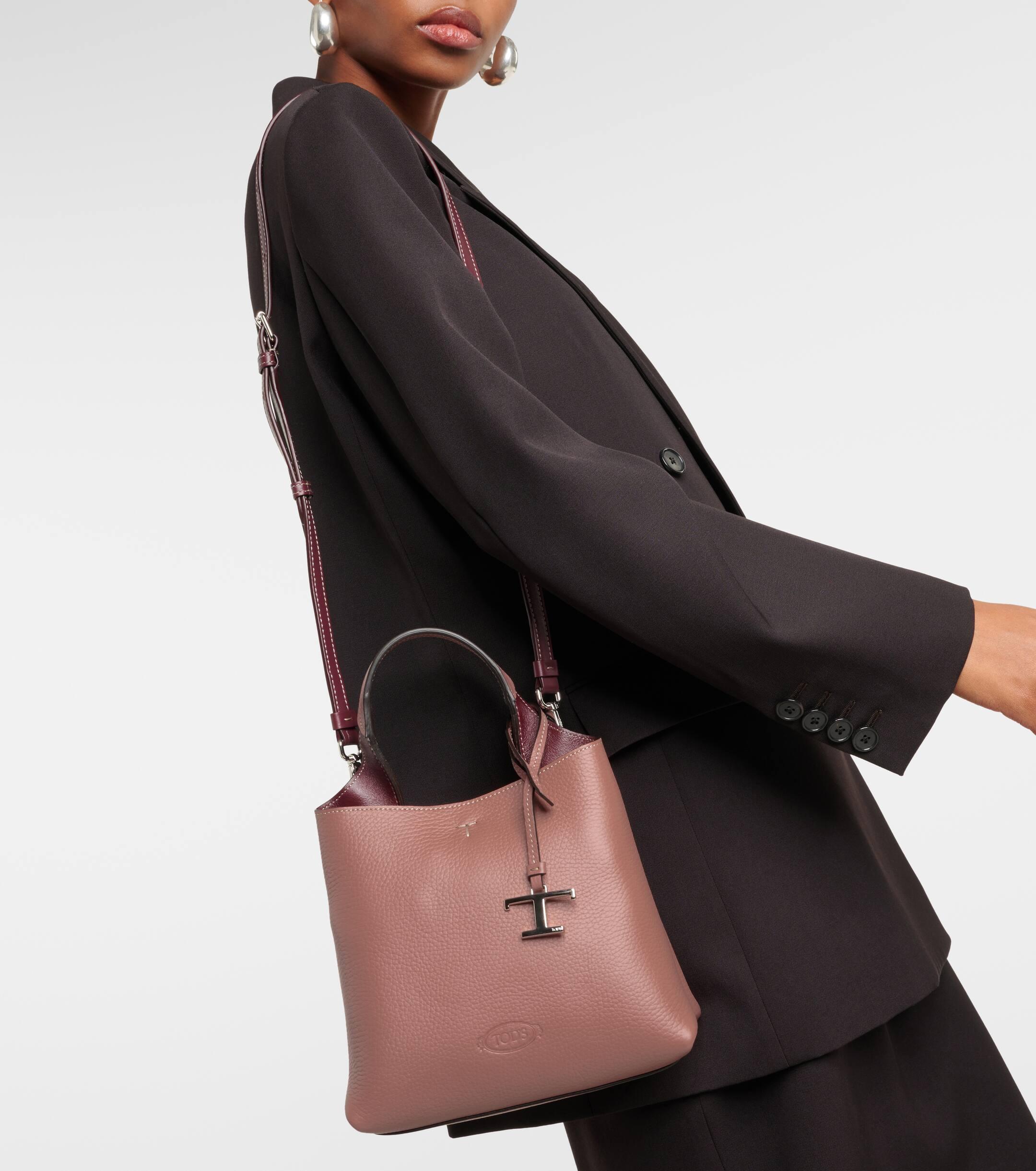 【TOD'S】 Apa Small leather tote bag Tod's Apa Mini Leather Tote Bag in Pink | Lyst Canada