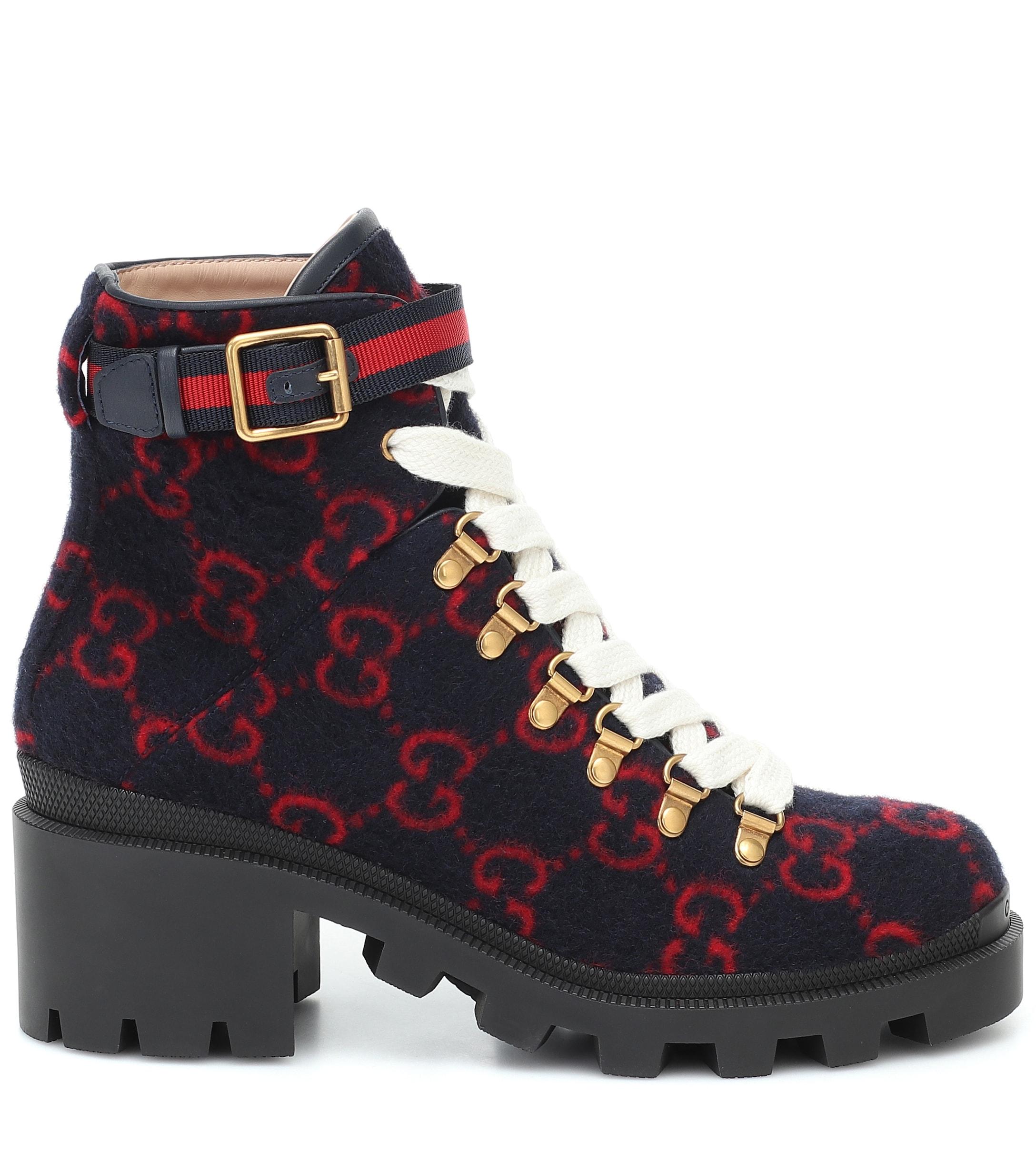 blue gucci boots