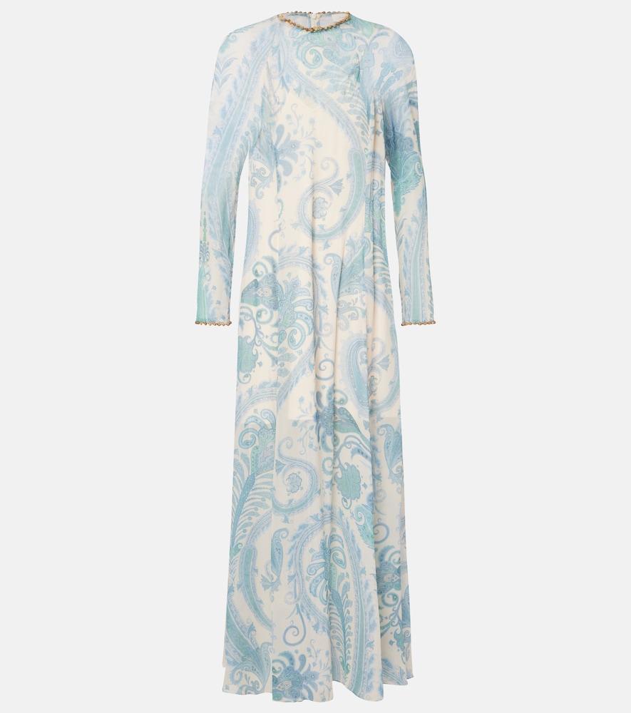 chiffon layer dress Semi-Sheer Layered With Cloak karako suits A stylish thigh Light Blue Satin Flower Size:XL / US 12-14