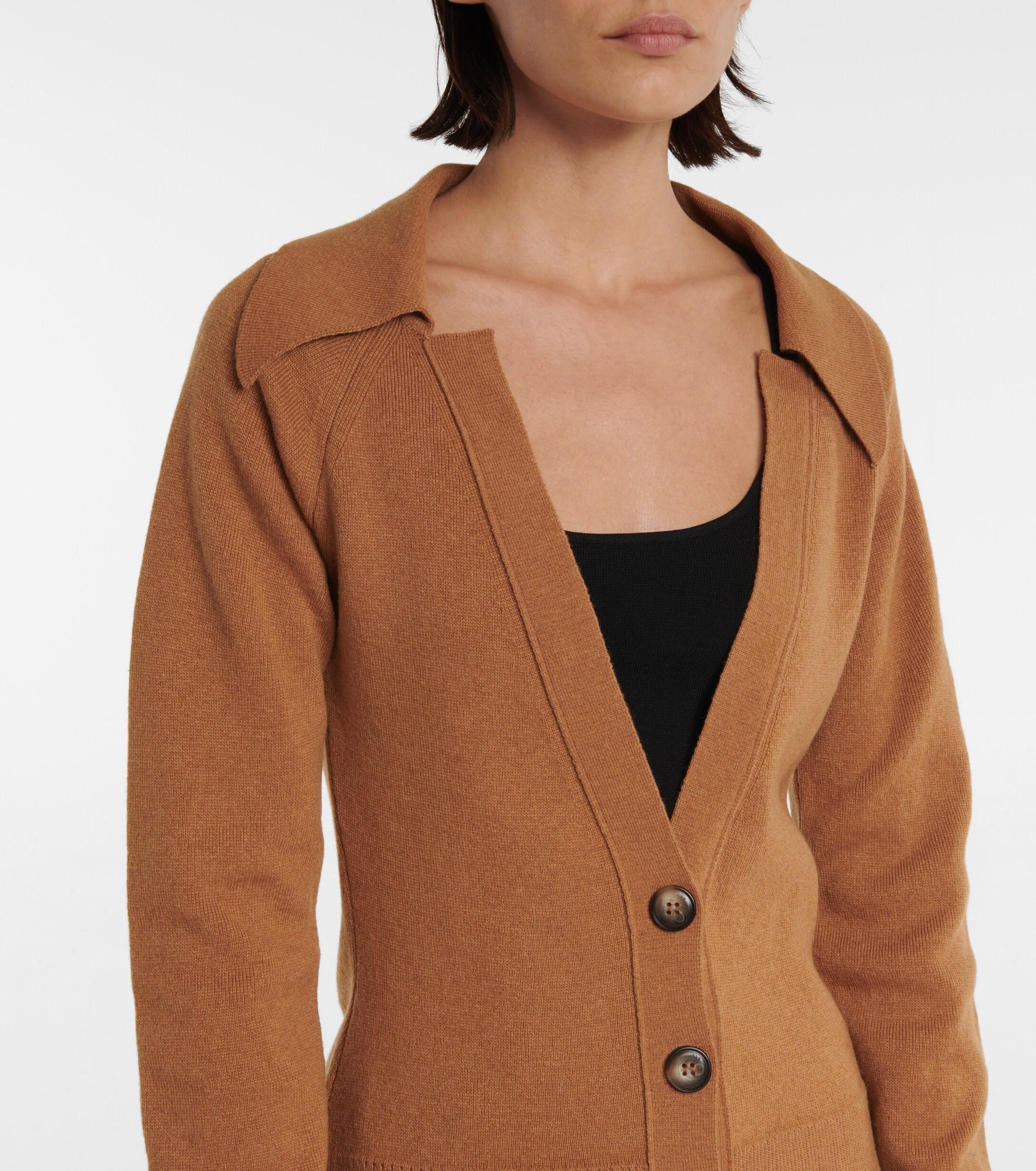 Customized Model Nanushka Brown Jodi Cardigan Attractive Design Vilniusigem Lt