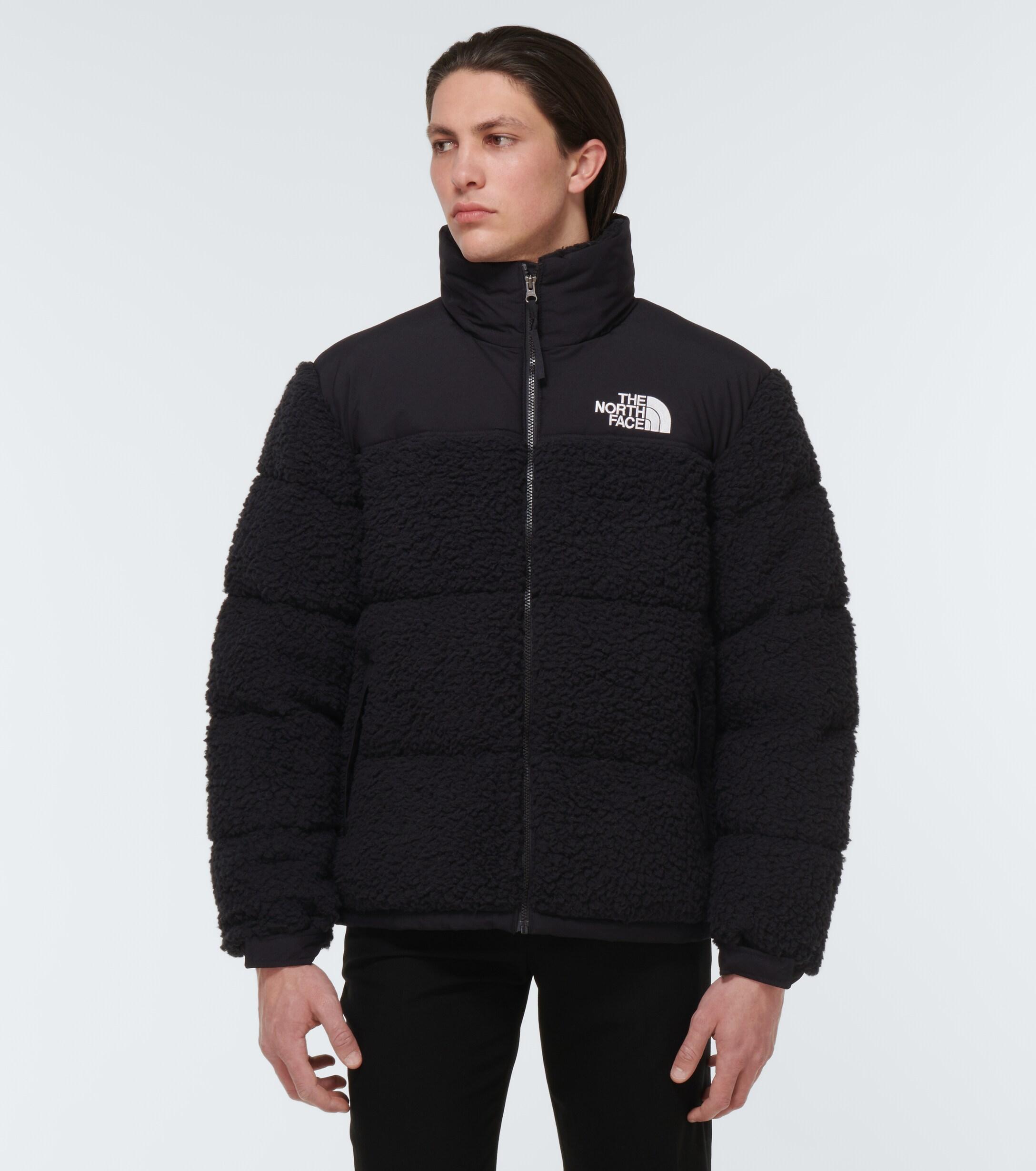 The North Face High Pile Nuptse Puffer Jacket in Black for Men | Lyst UK