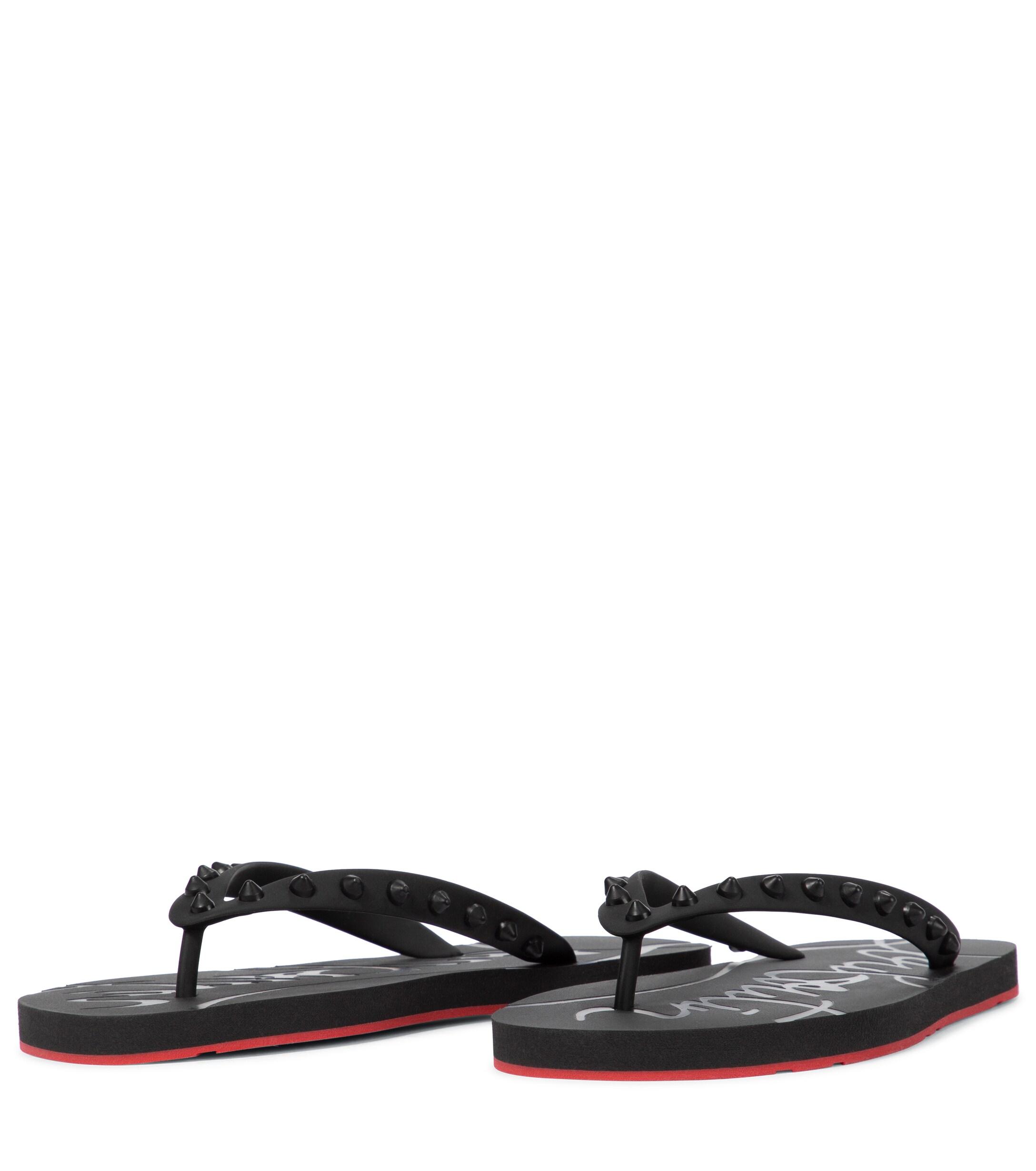 louboutin thong sandals