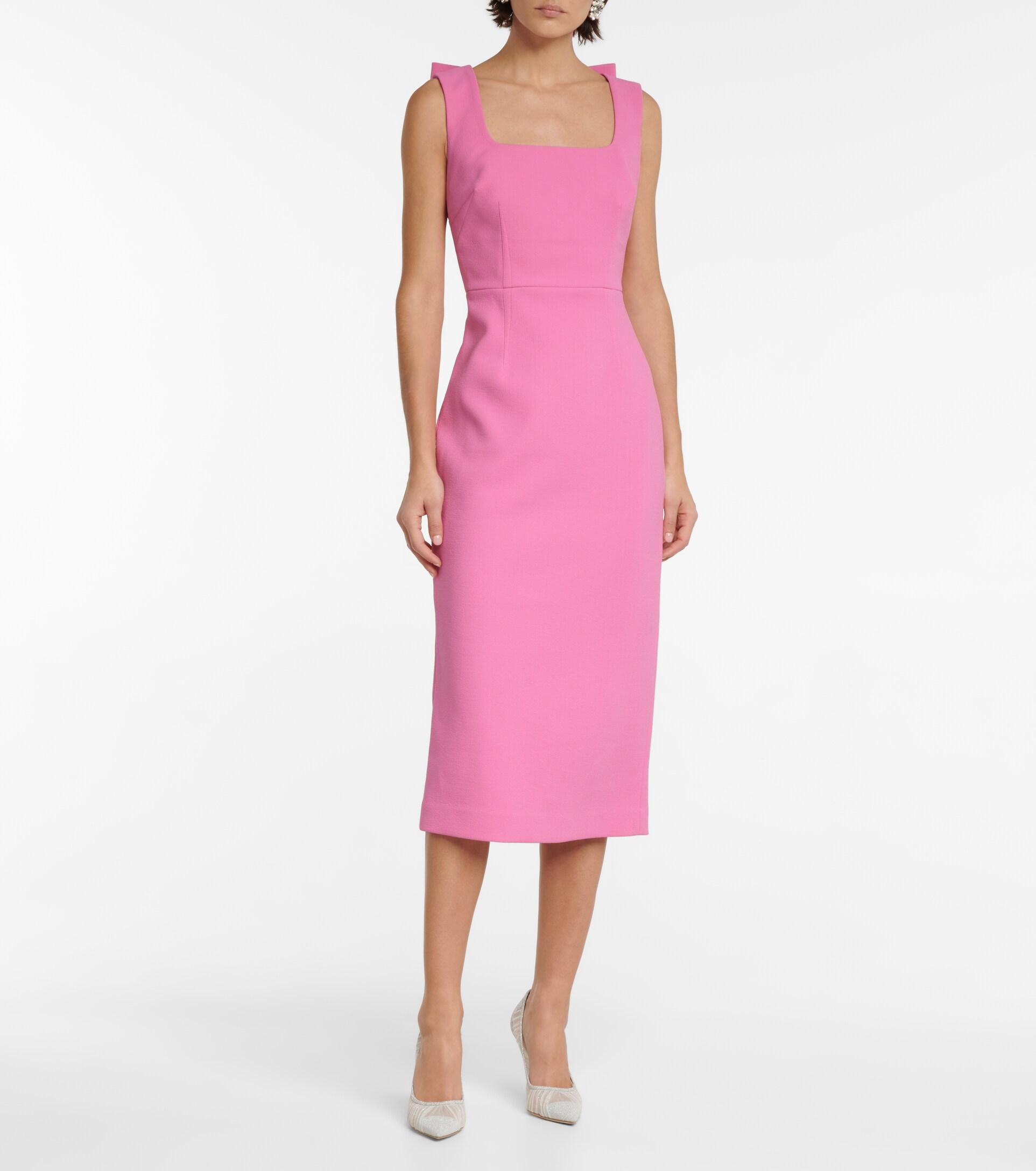 新作【Rebecca Vallance】Antonella cutout crepe midi dress Antonella cutout crêpe midi dress in blue - Rebecca Vallance