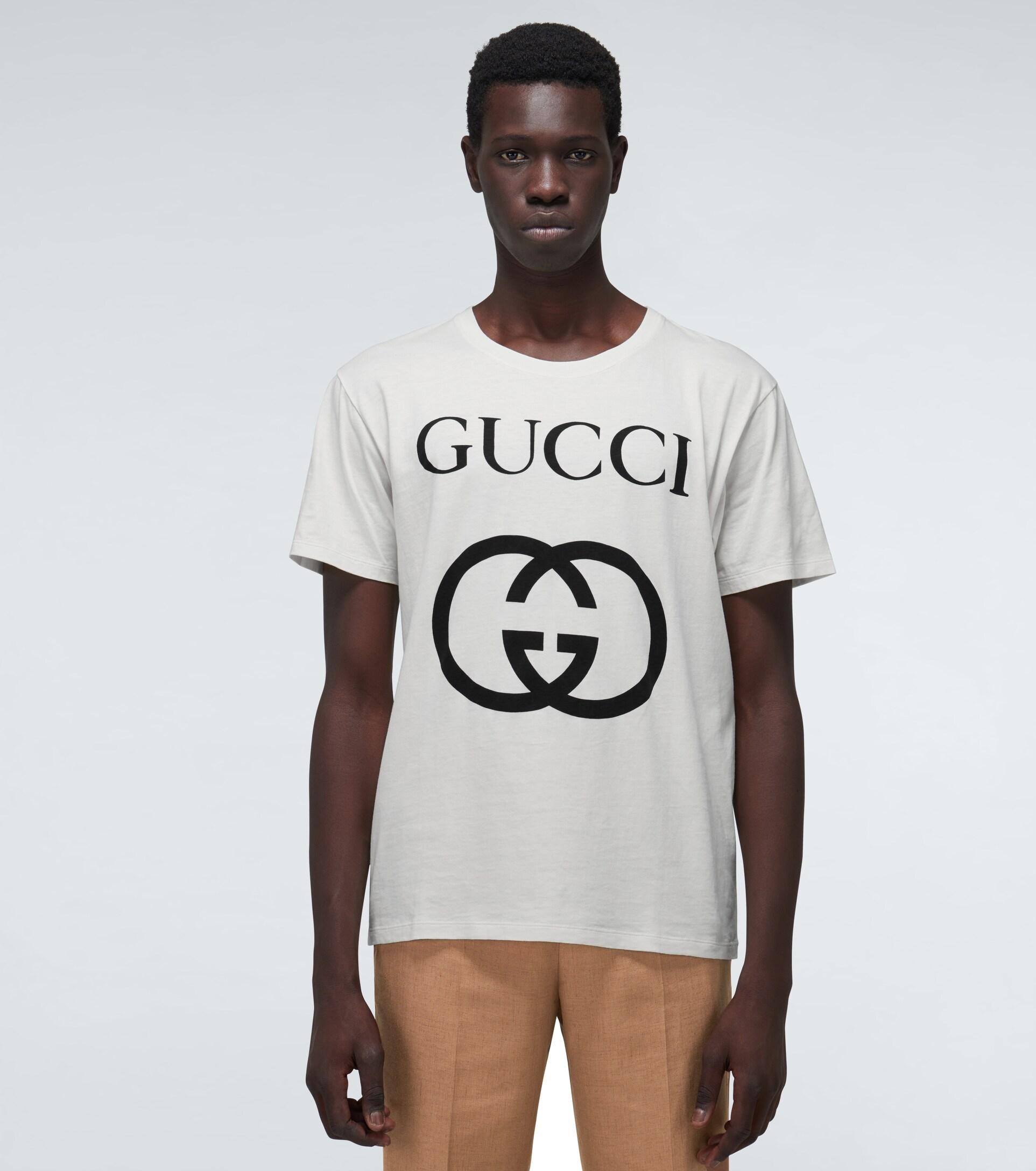 Gucci Oversized Cotton T-shirt With GG 