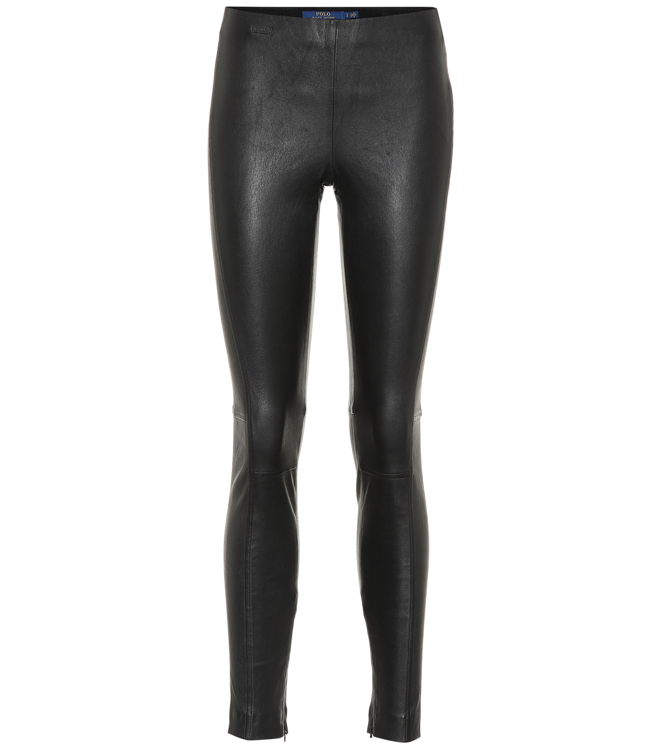 Polo Ralph Lauren Leather leggings in Black - Save 54% - Lyst