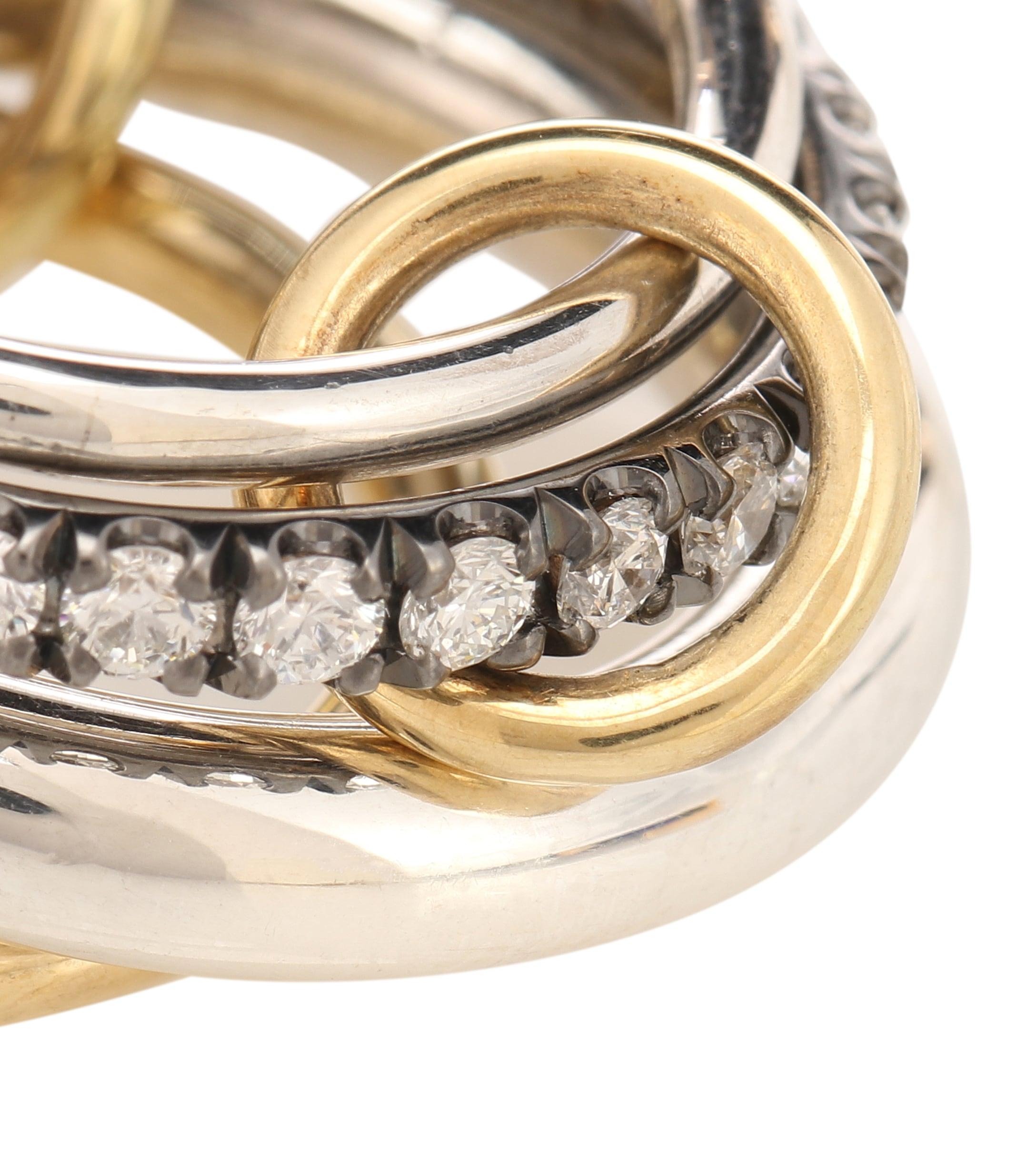 Spinelli Kilcollin Janssen Wg 18kt Yellow Gold Diamond Ring in 
