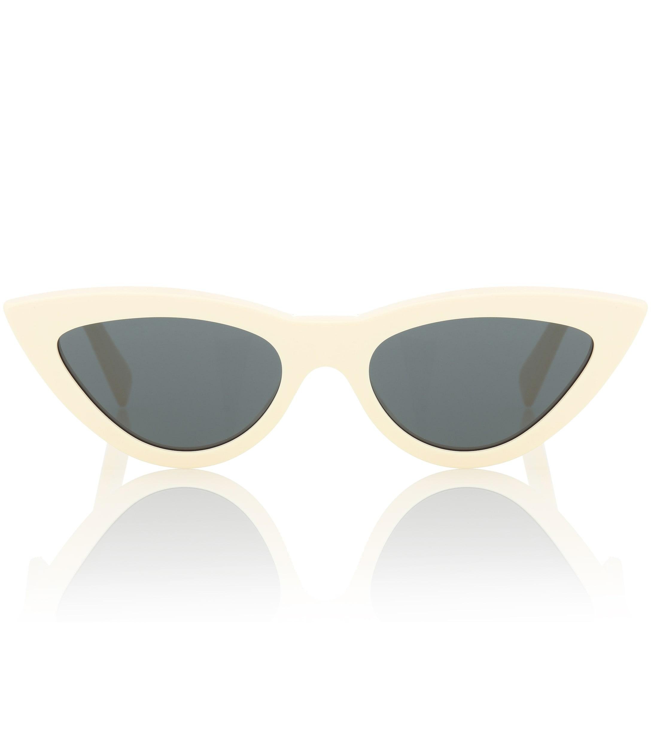 Céline Cat Eye Acetate Sunglasses In White Lyst 