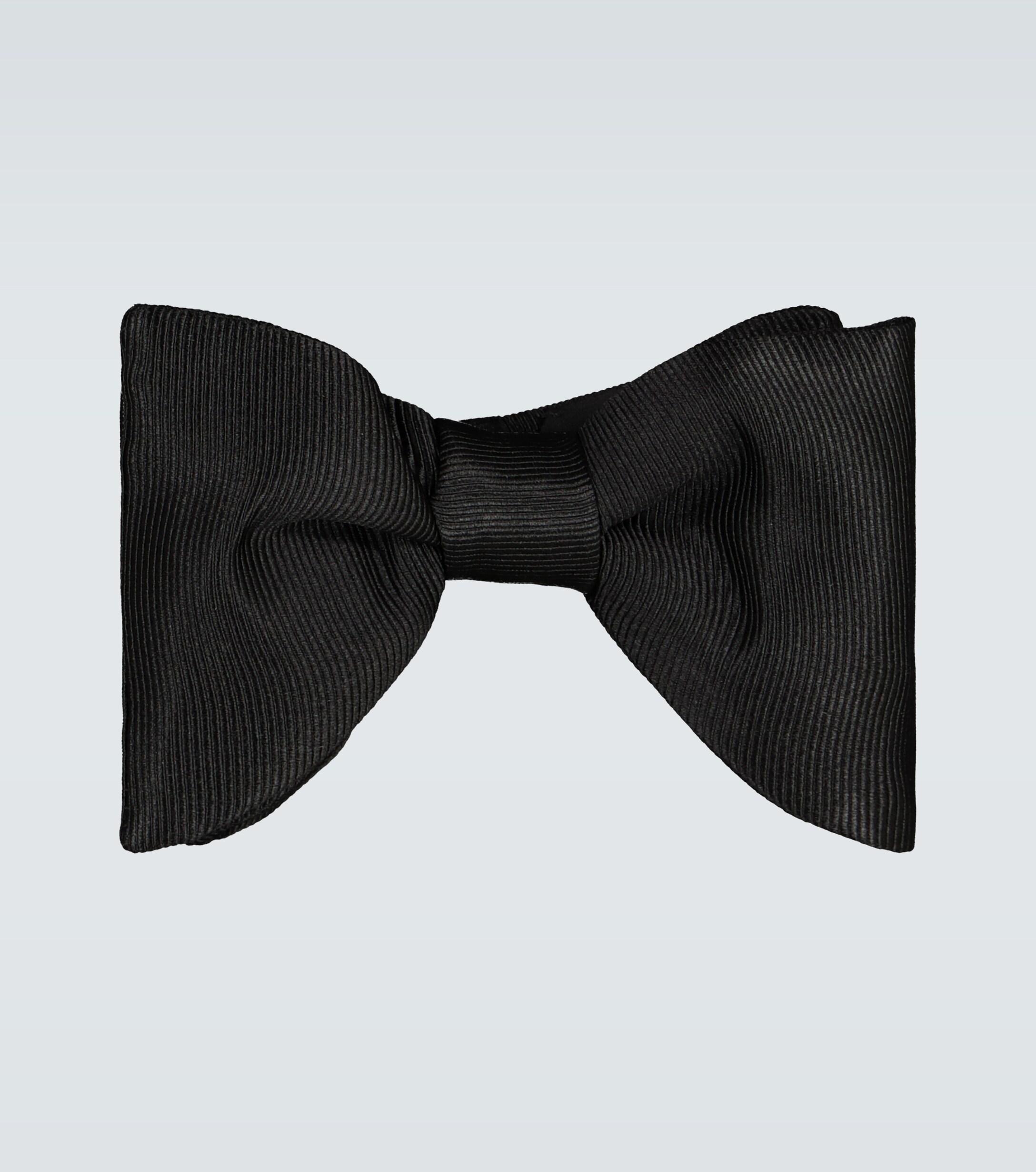 Tom Ford Grosgrain Large Evening Bow Tie in Black for Men | Lyst