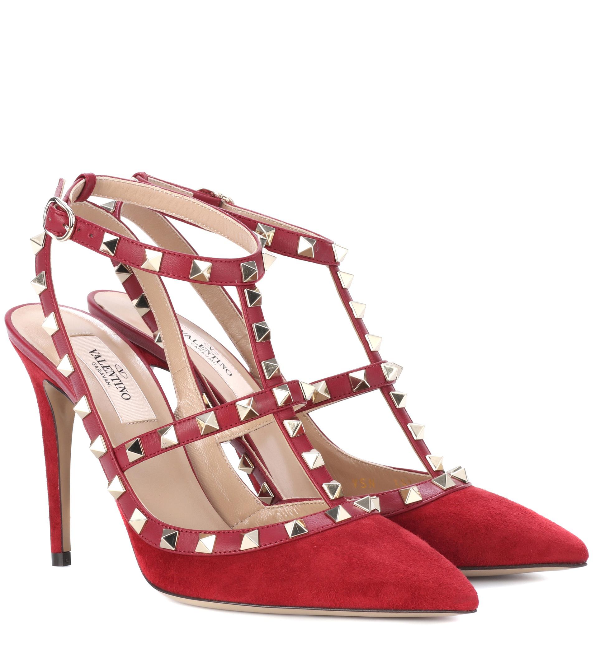 valentino shoes red rockstud