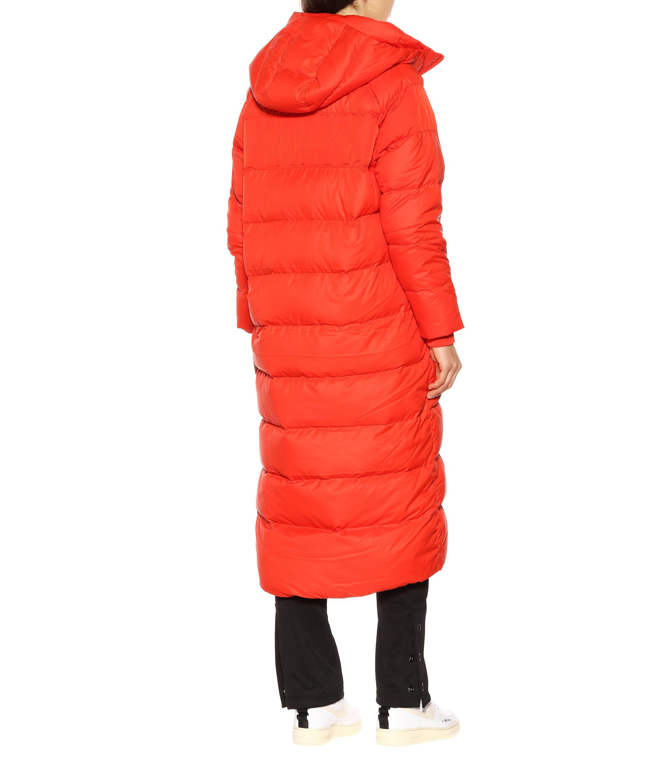 orange nike puffer jacket