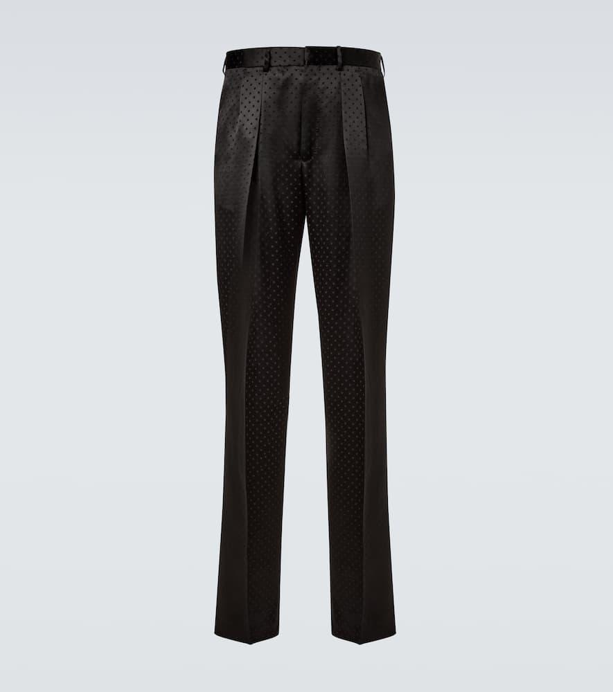 【関税＆送料込み】Tom Ford Pants With Logo TOM FORD logo-waist Silk Pyjama Trousers | Green | FARFETCH