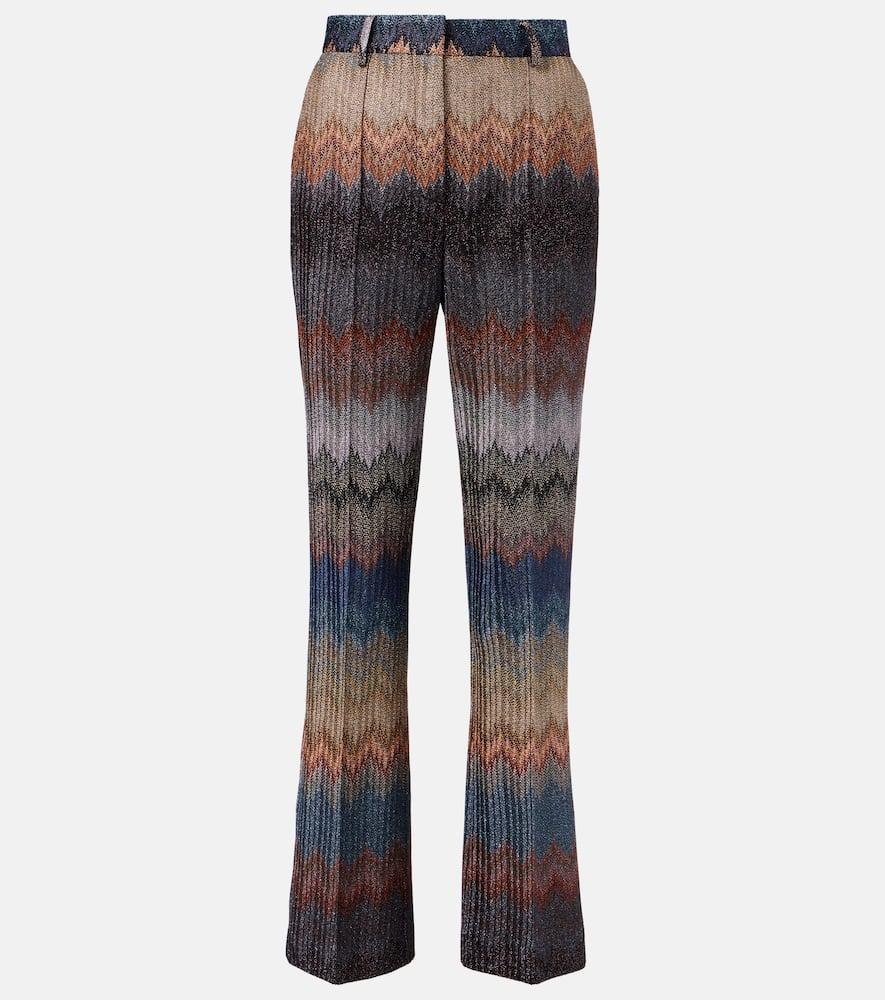 パンツ Missoni Textured Cropped Pants With Zigzag Lame Finish Missoni Textured Cropped Pants With Zigzag Lamé Finish | THE