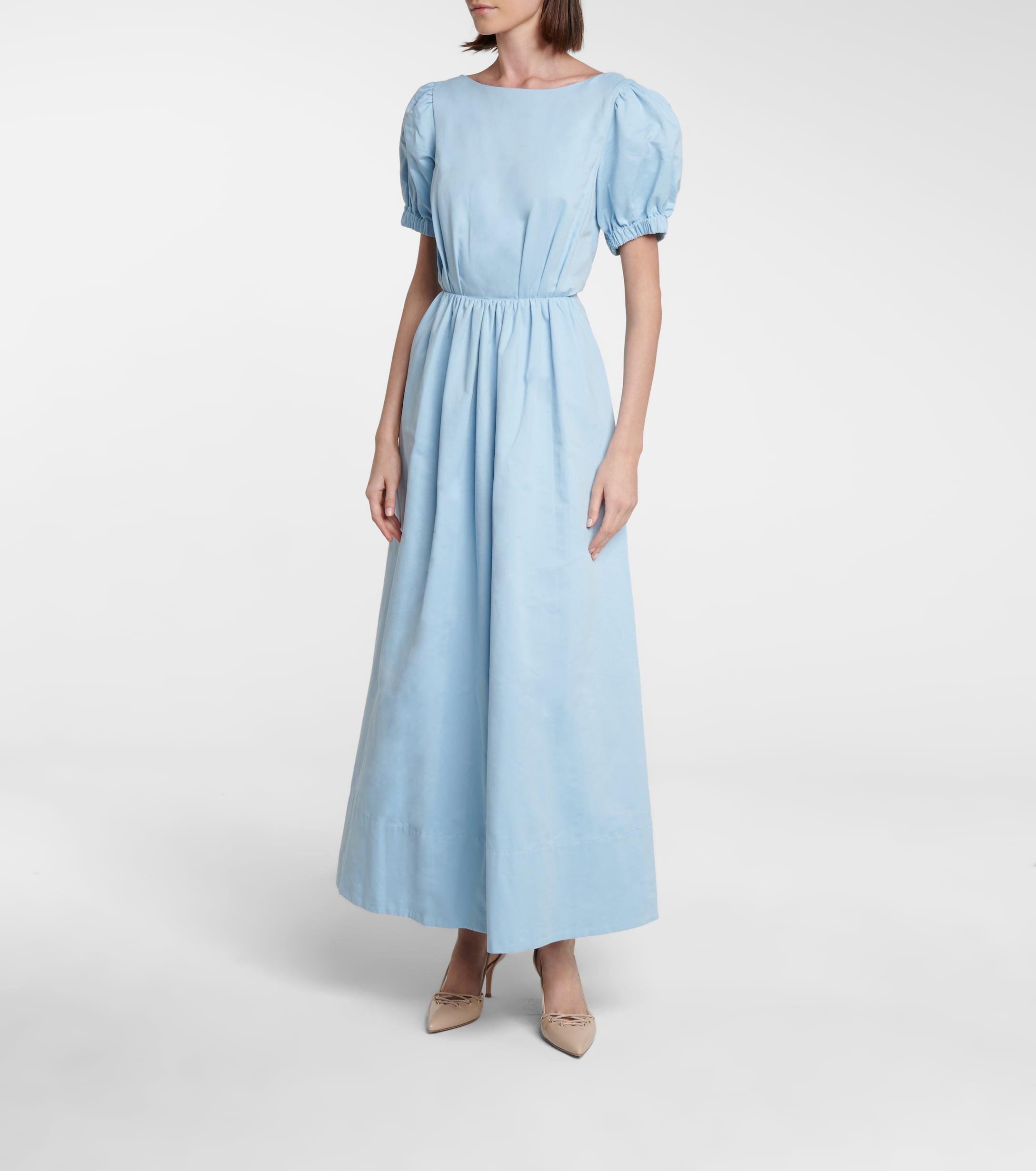 Alix Cotton-blend Faille Maxi Dress