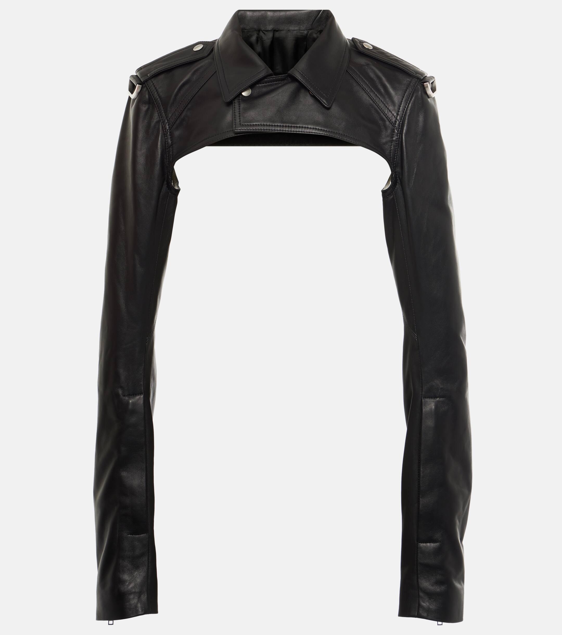 leather shrug