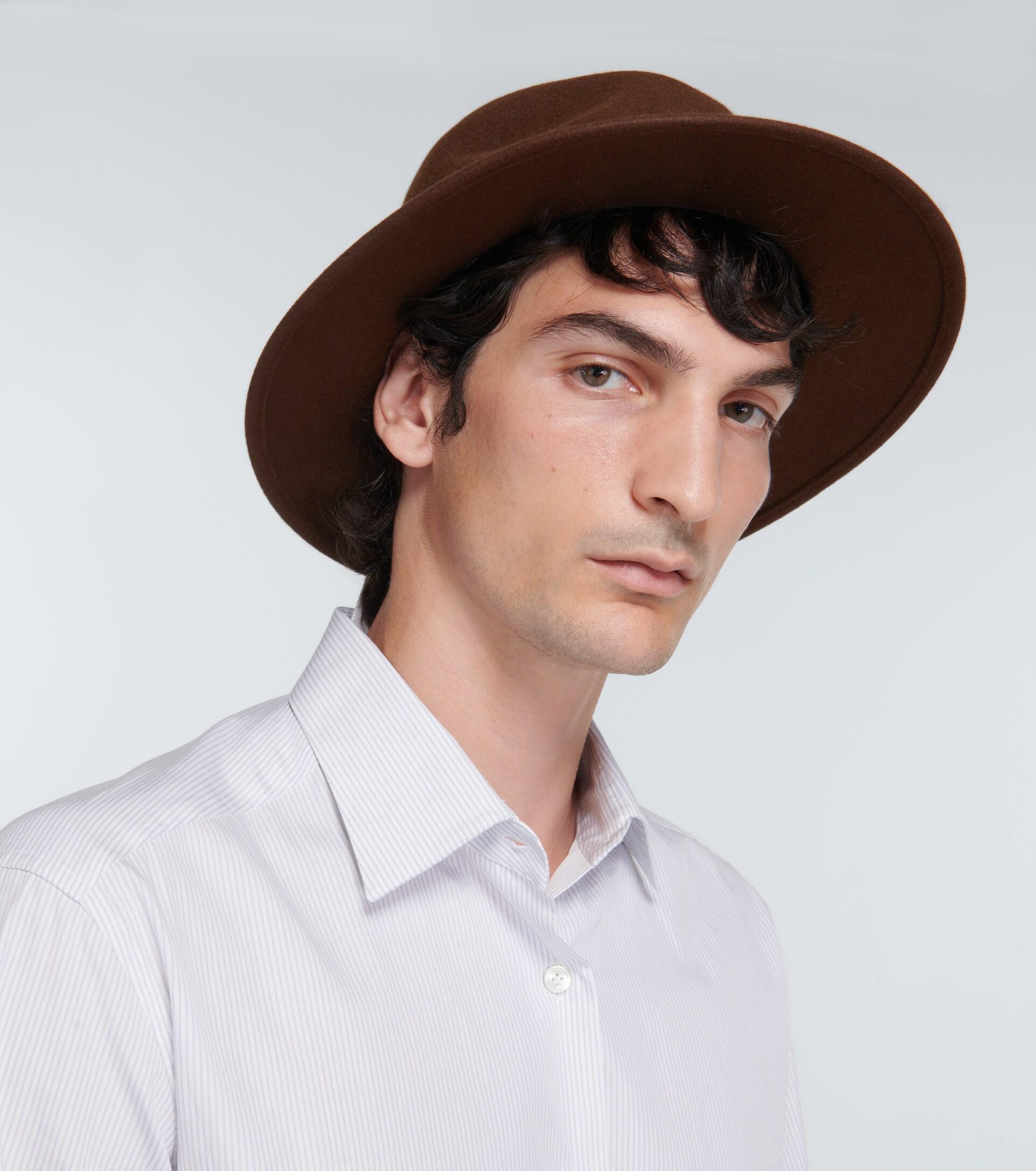 Borsalino Country Alessandria Rabbit Felt Hat in Brown for Men | Lyst