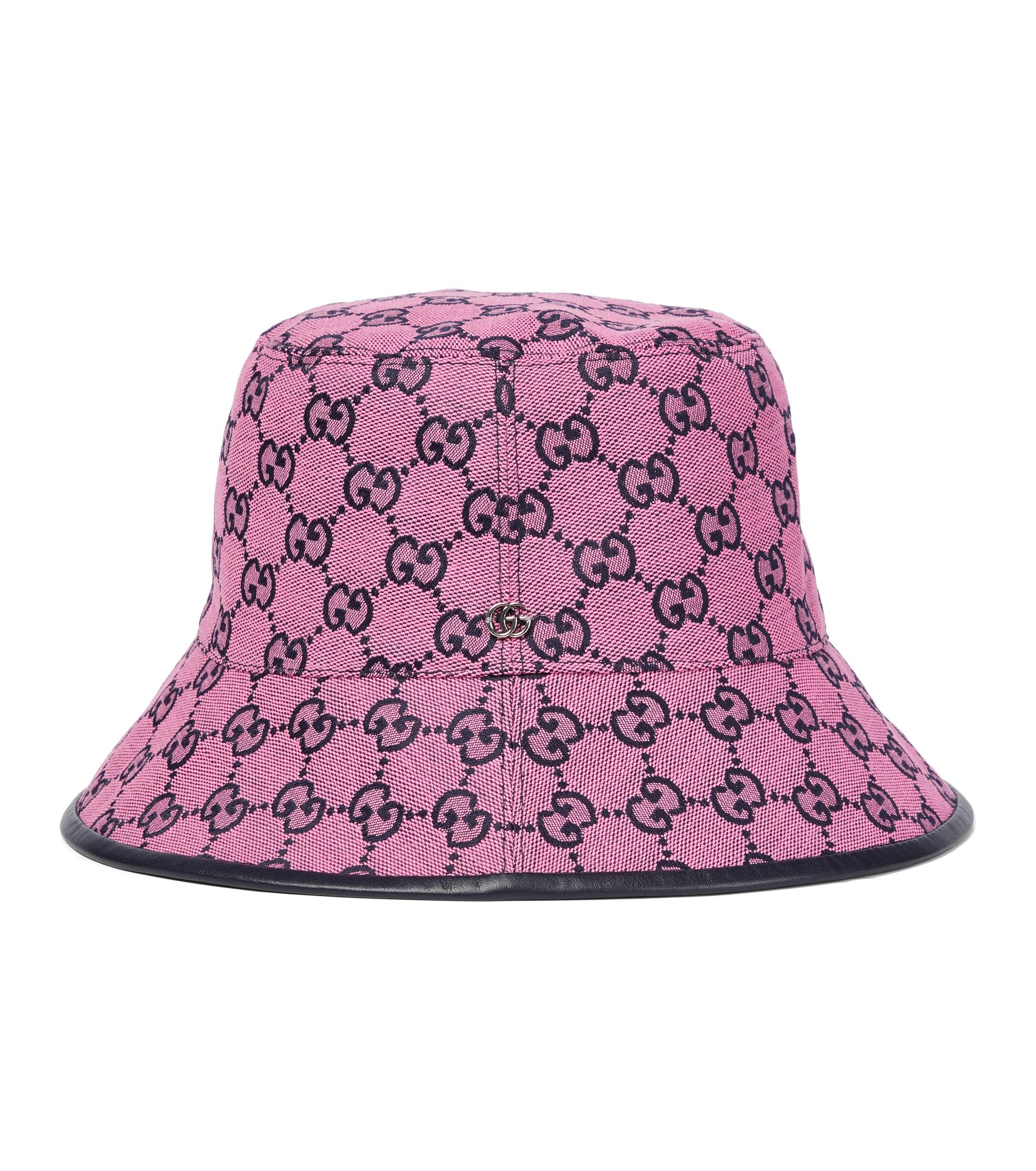 Cappello da pescatore in canvas GG Multicolor di Gucci in Rosa | Lyst