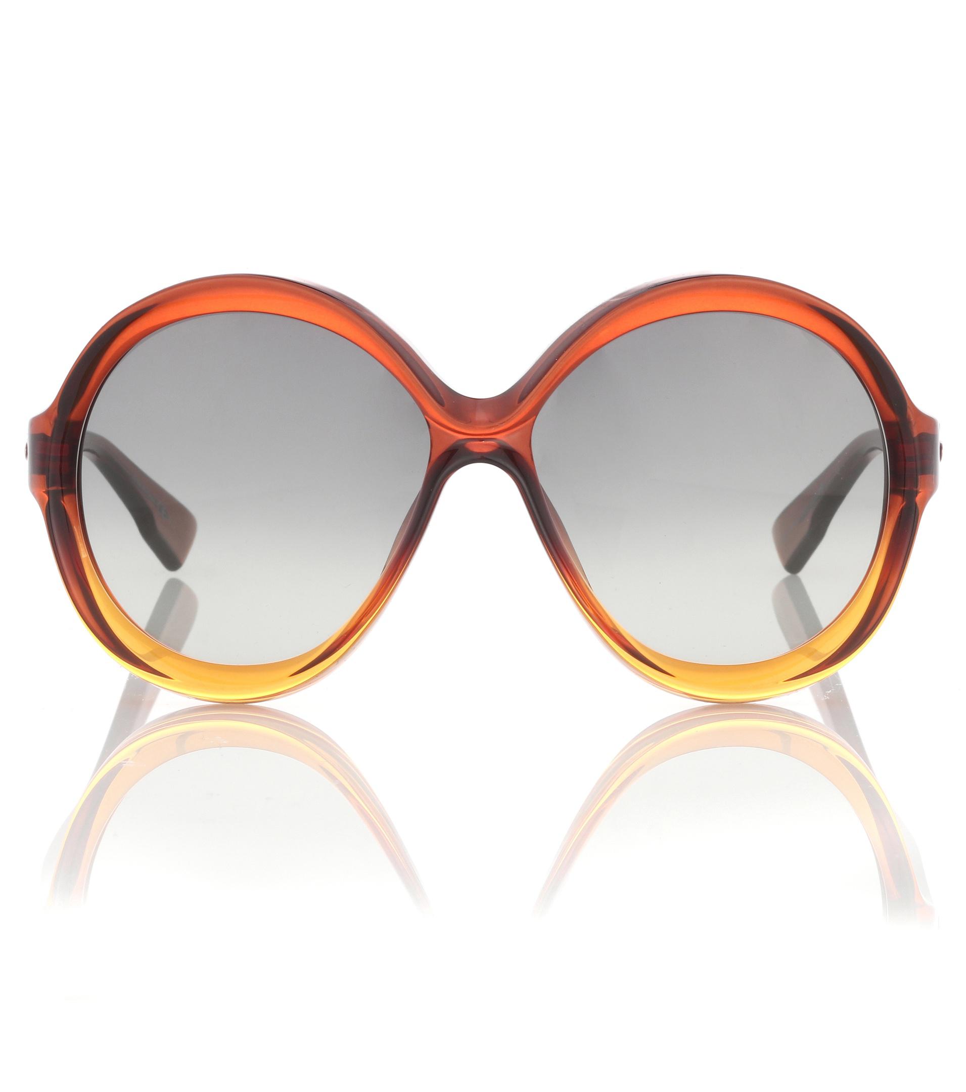 Dior Diorbianca Oversized Sunglasses in Brown Lyst