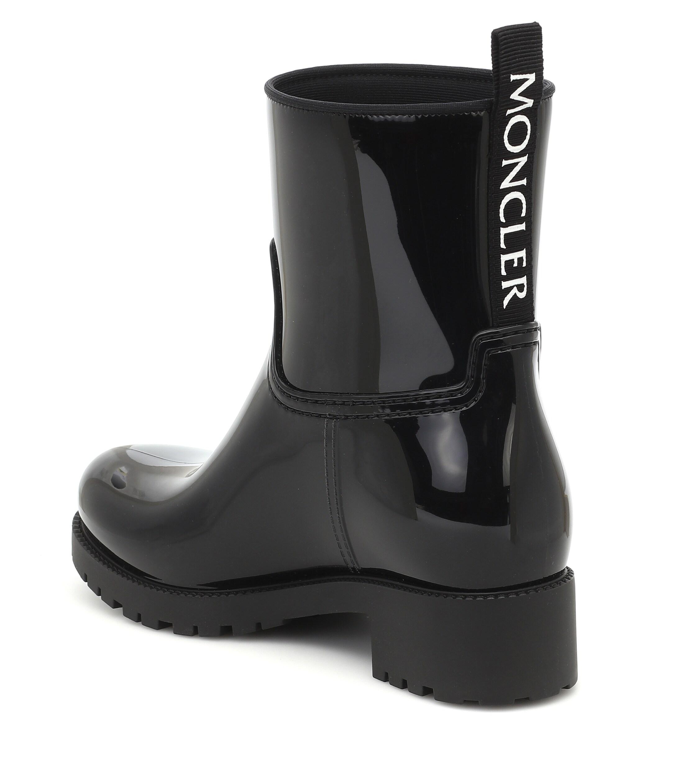 Moncler Ginette Stivale Rain Boots in Black - Lyst