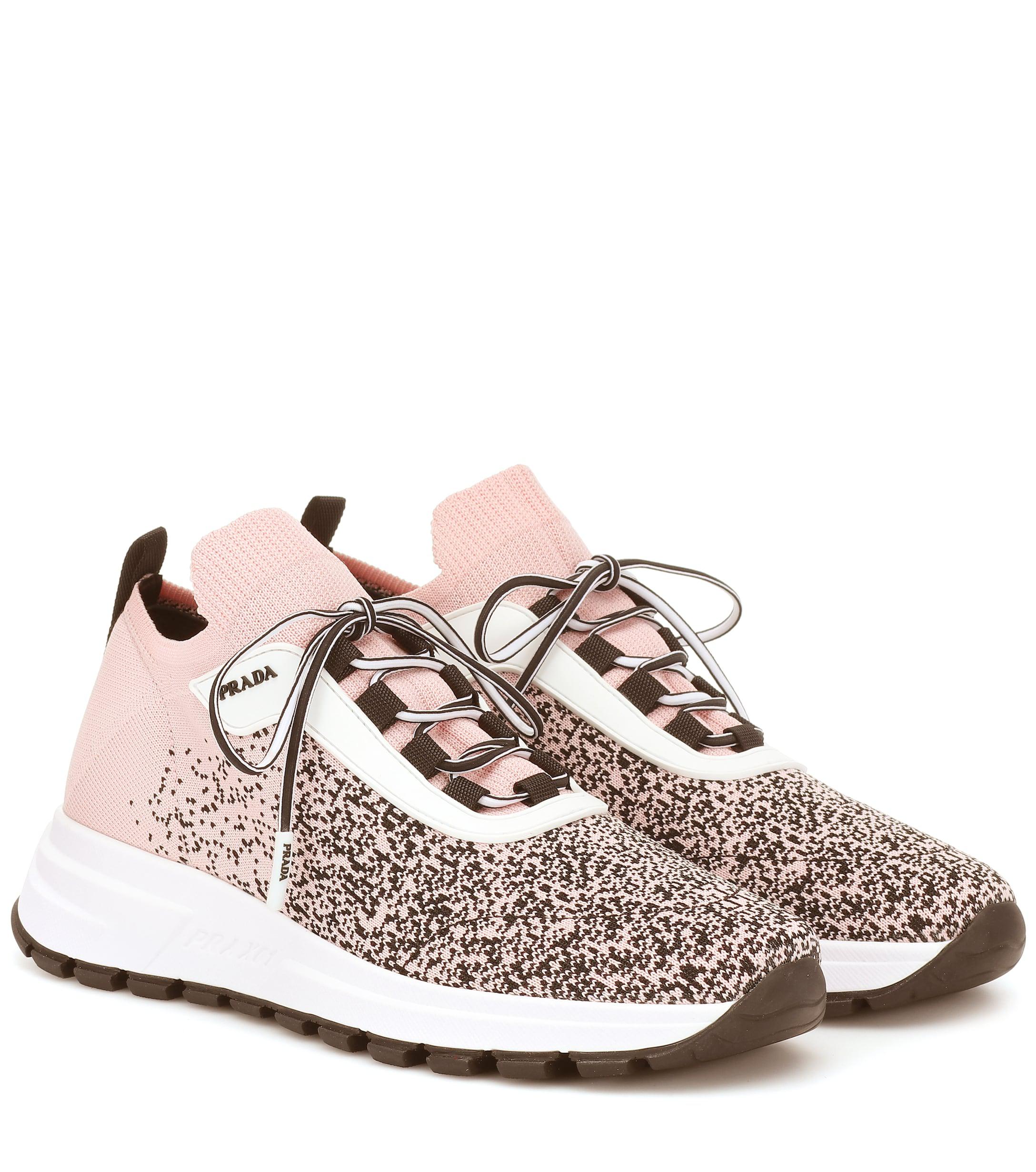 prada pink high tops