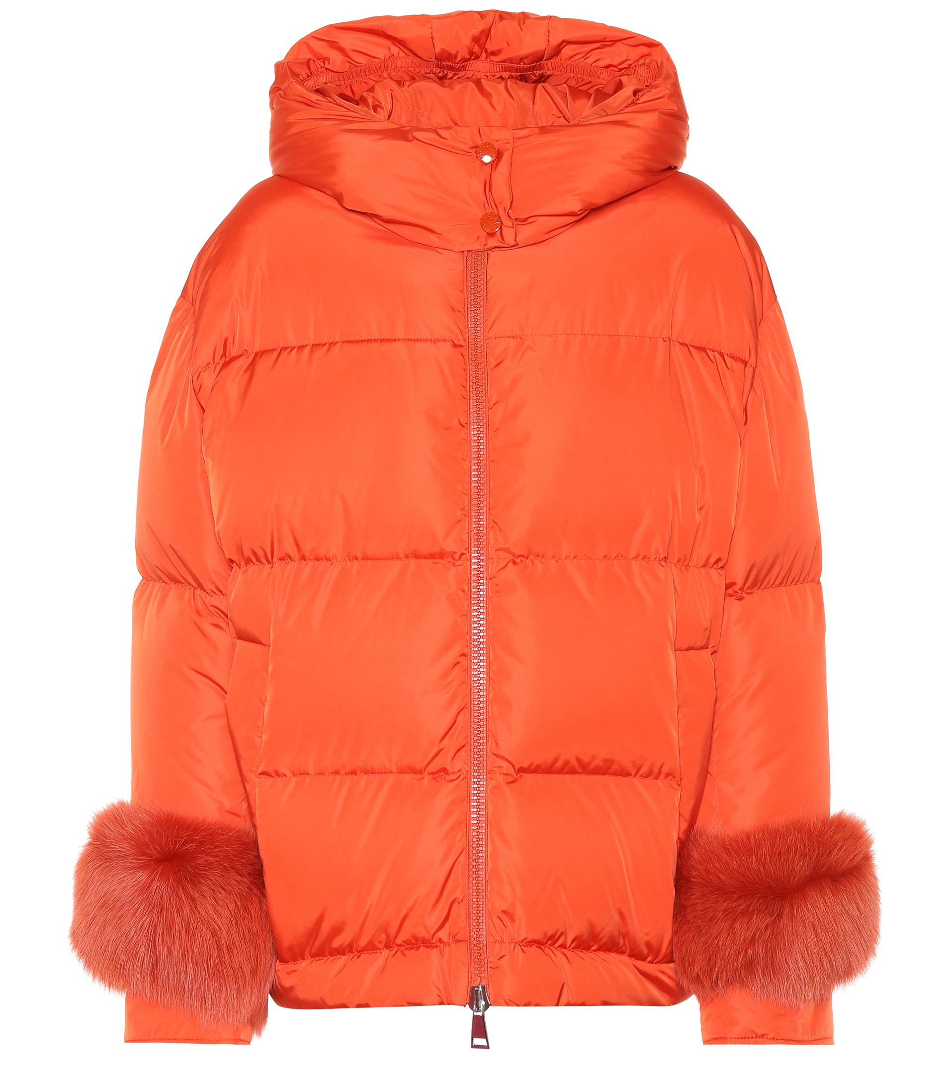 moncler vest fur