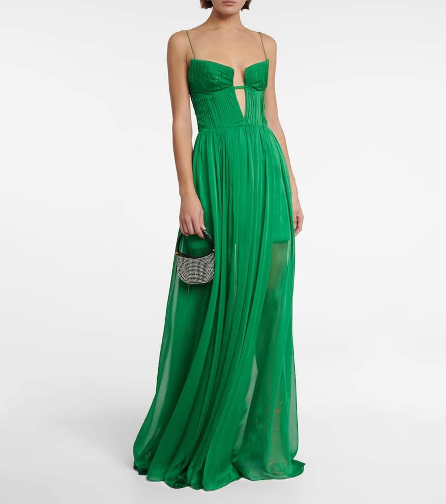 rasario green dress ANASTASIA MAXI DRESS IN EMERALD | CULT MIA