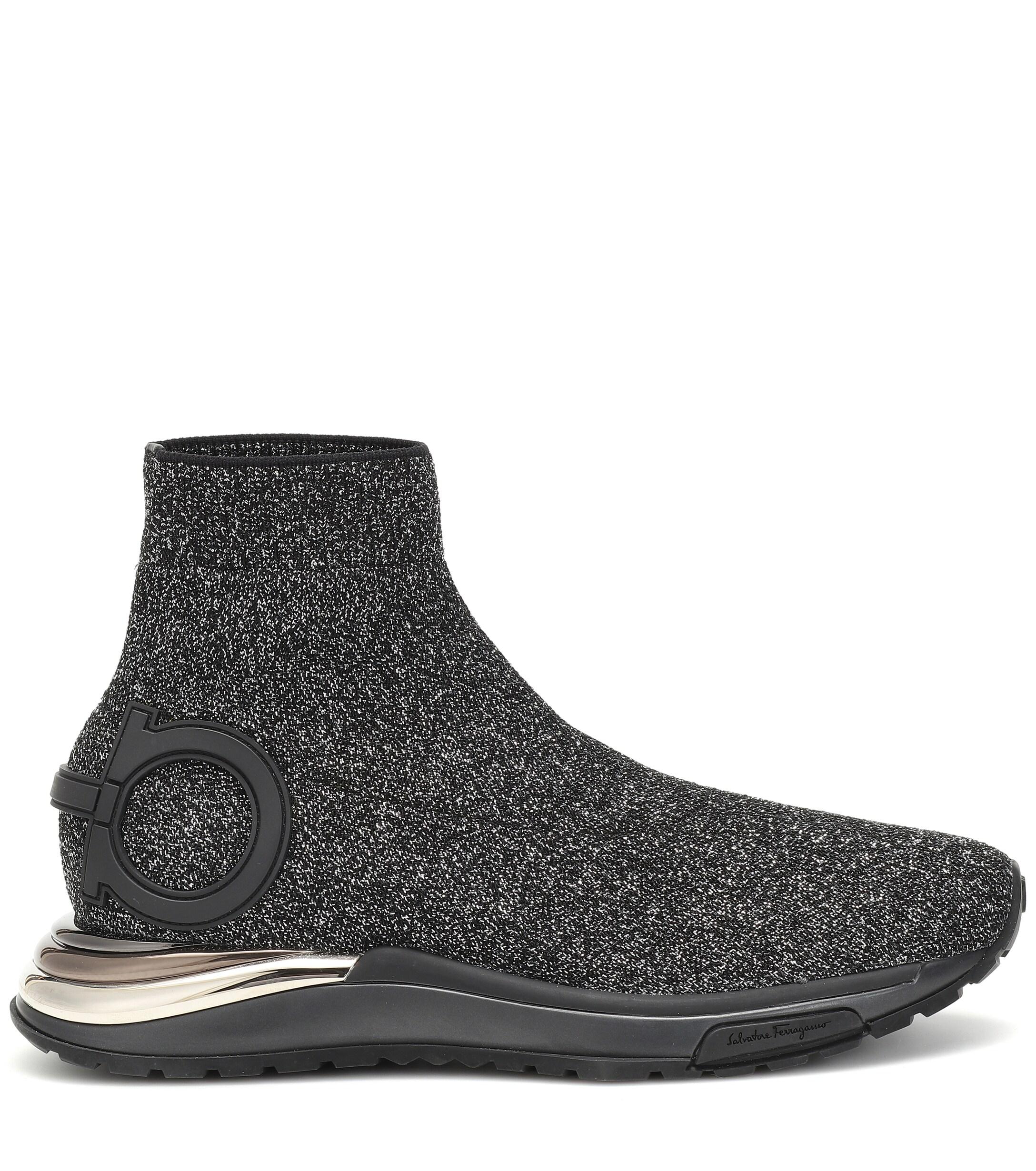 Ferragamo Gancini Sock Sneakers | Lyst