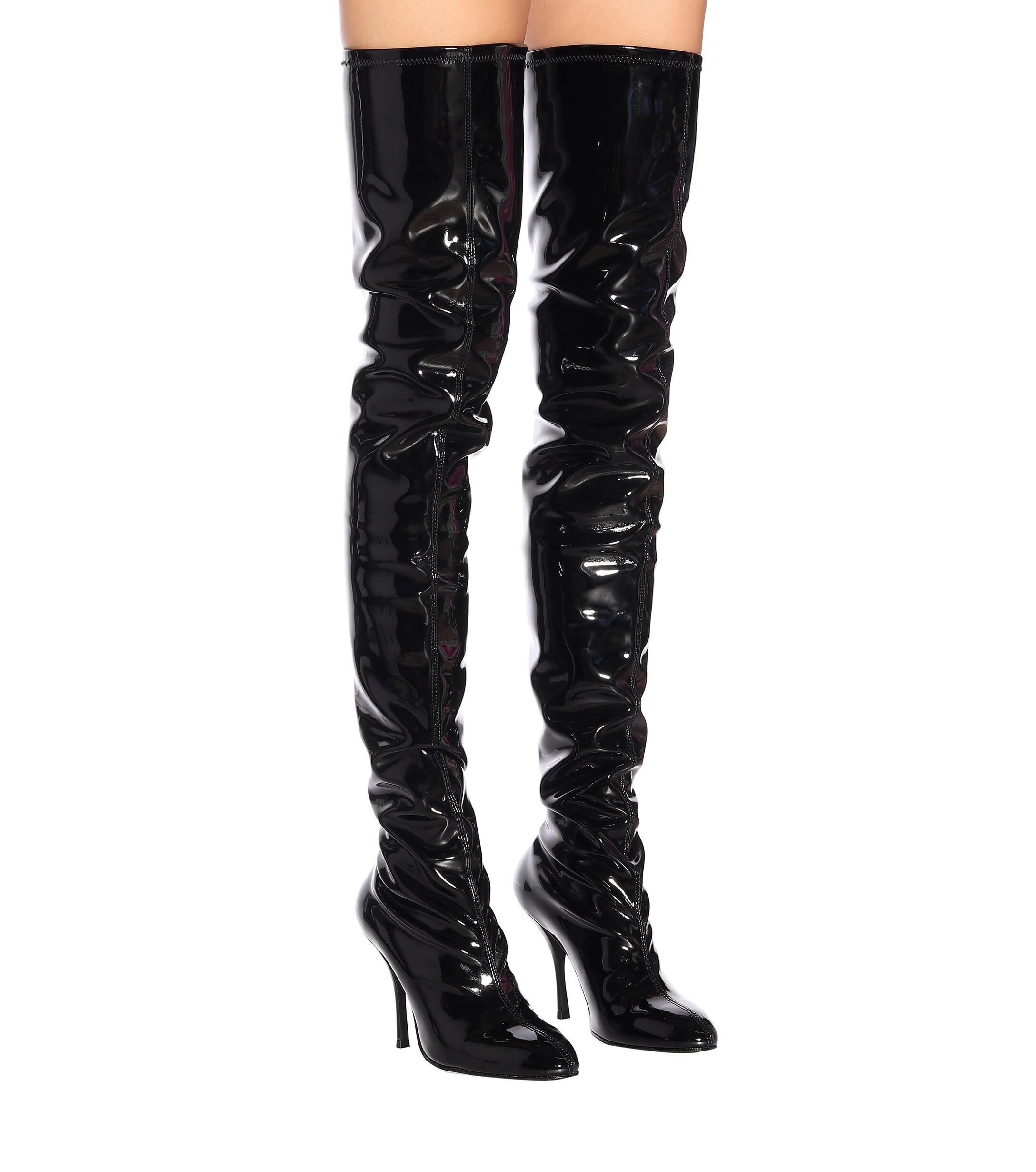stuart weitzman stretch leather boots