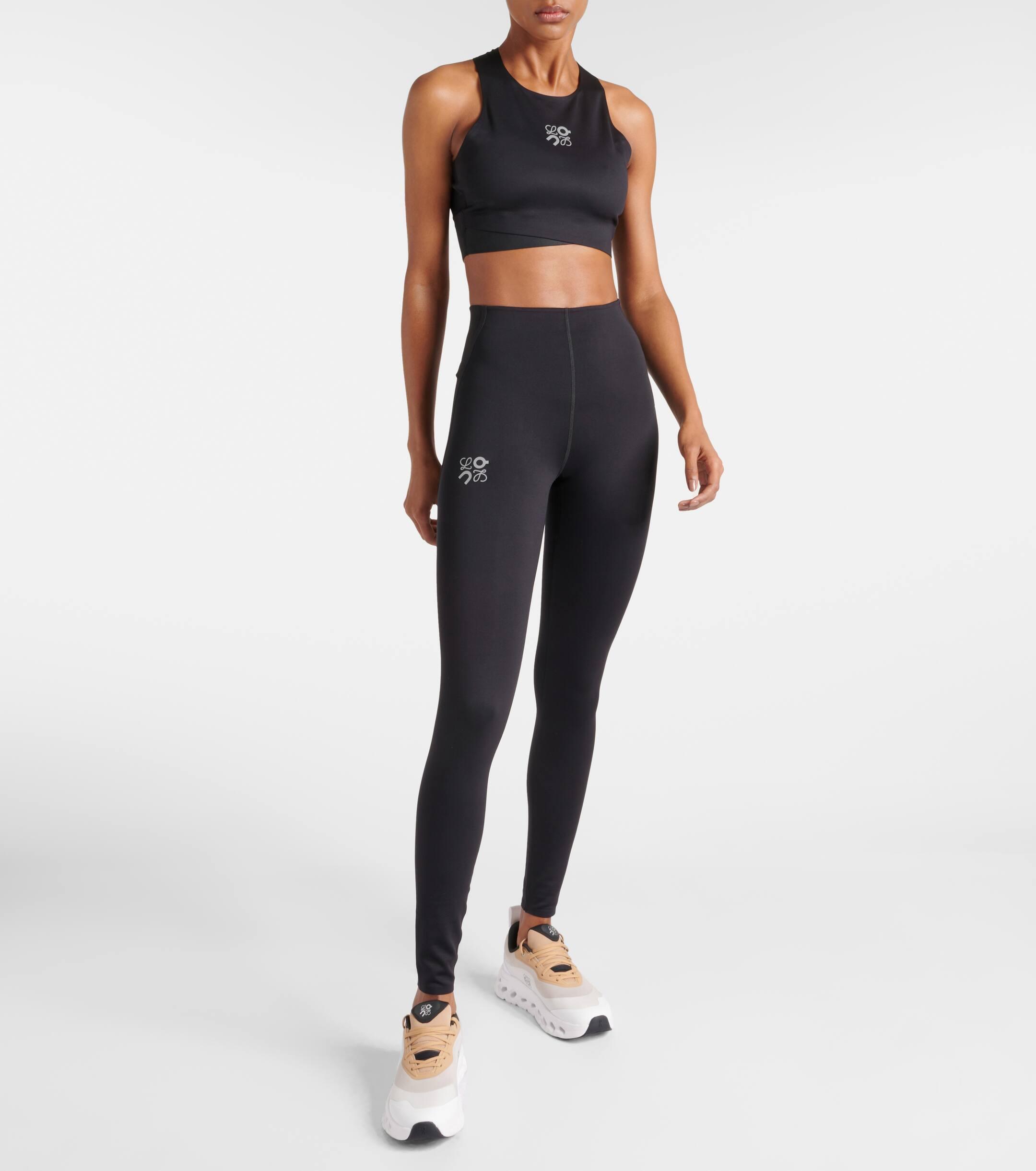 Tシャツ・カットソー LOEWE Black Leather And Fabric Leggings Loewe Black Leather And Fabric Legging – LOZURI®