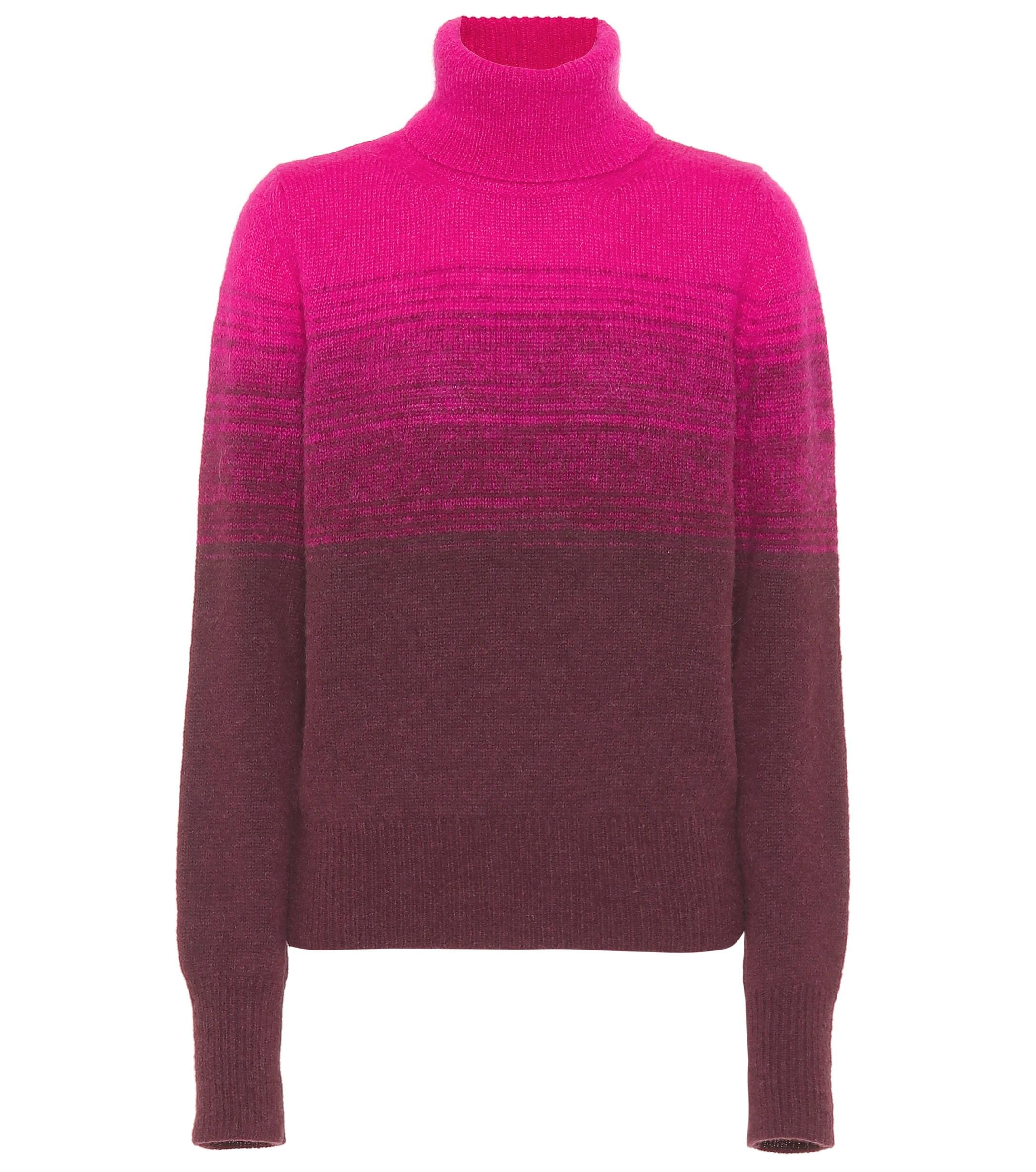 Dries Van Noten Gradient Turtleneck Sweater in Pink - Lyst