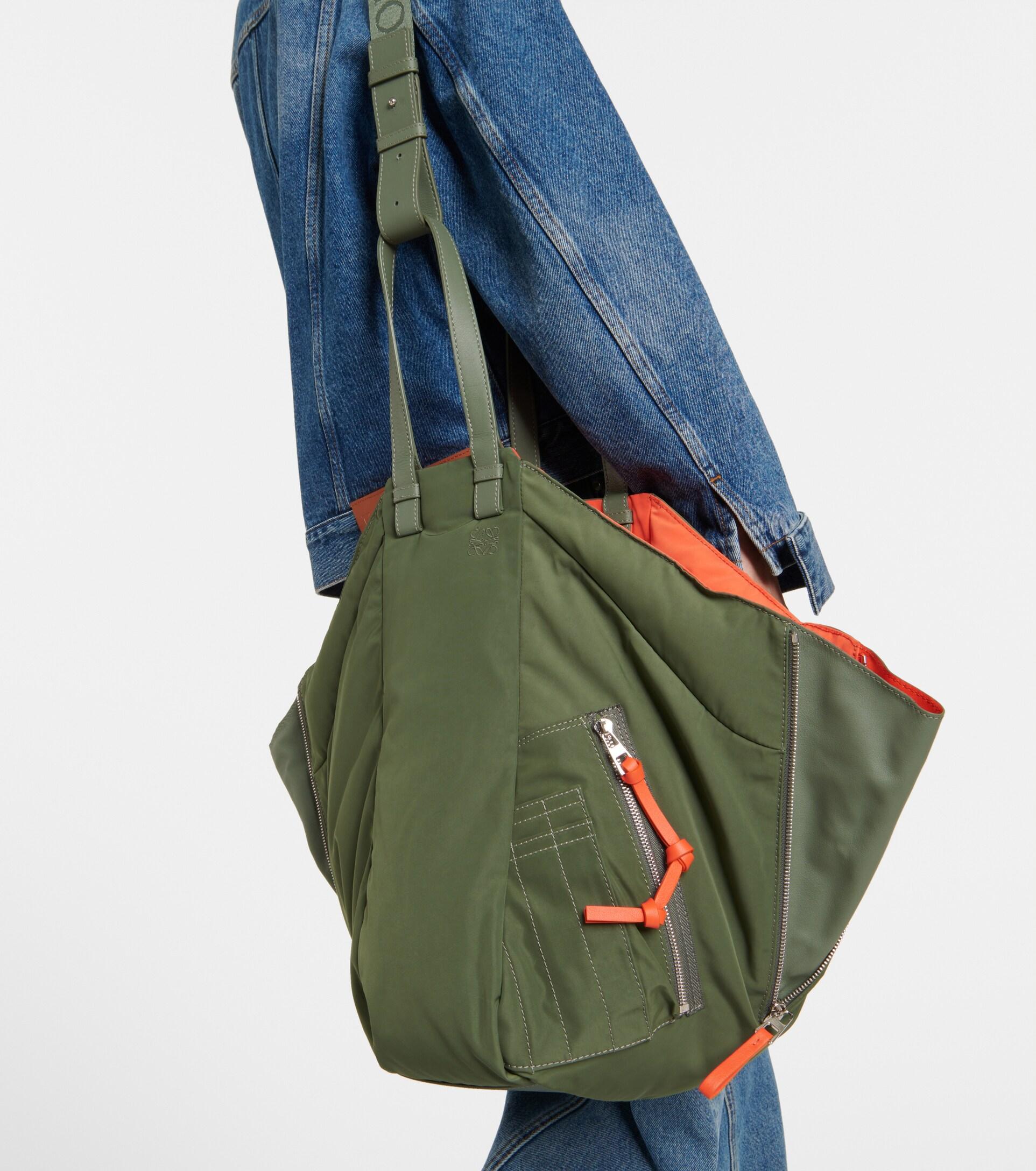 Loewe Hammock Reversible Tote Bag in Green