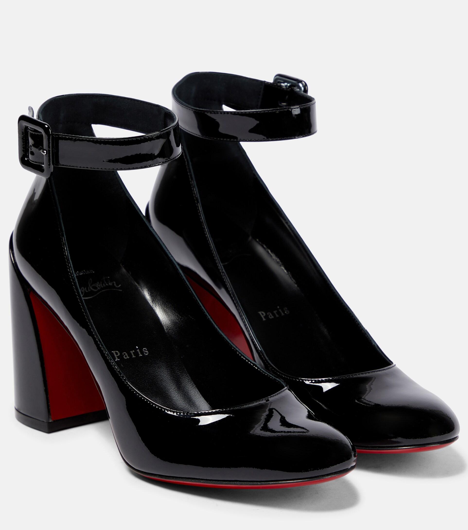 Christian Louboutin So Sab Patent Leather Pumps in Black | Lyst