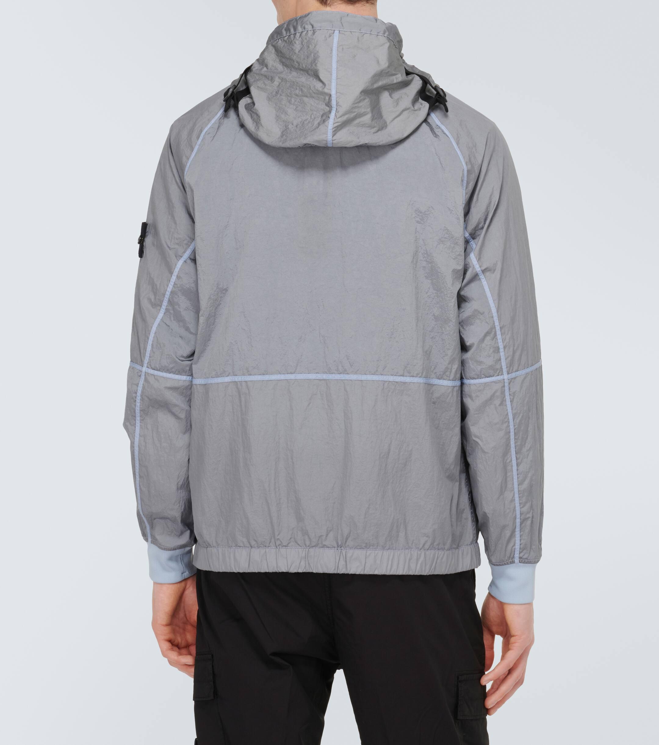 Stone Island Compass Raincoat in Grey for Men Lyst UK