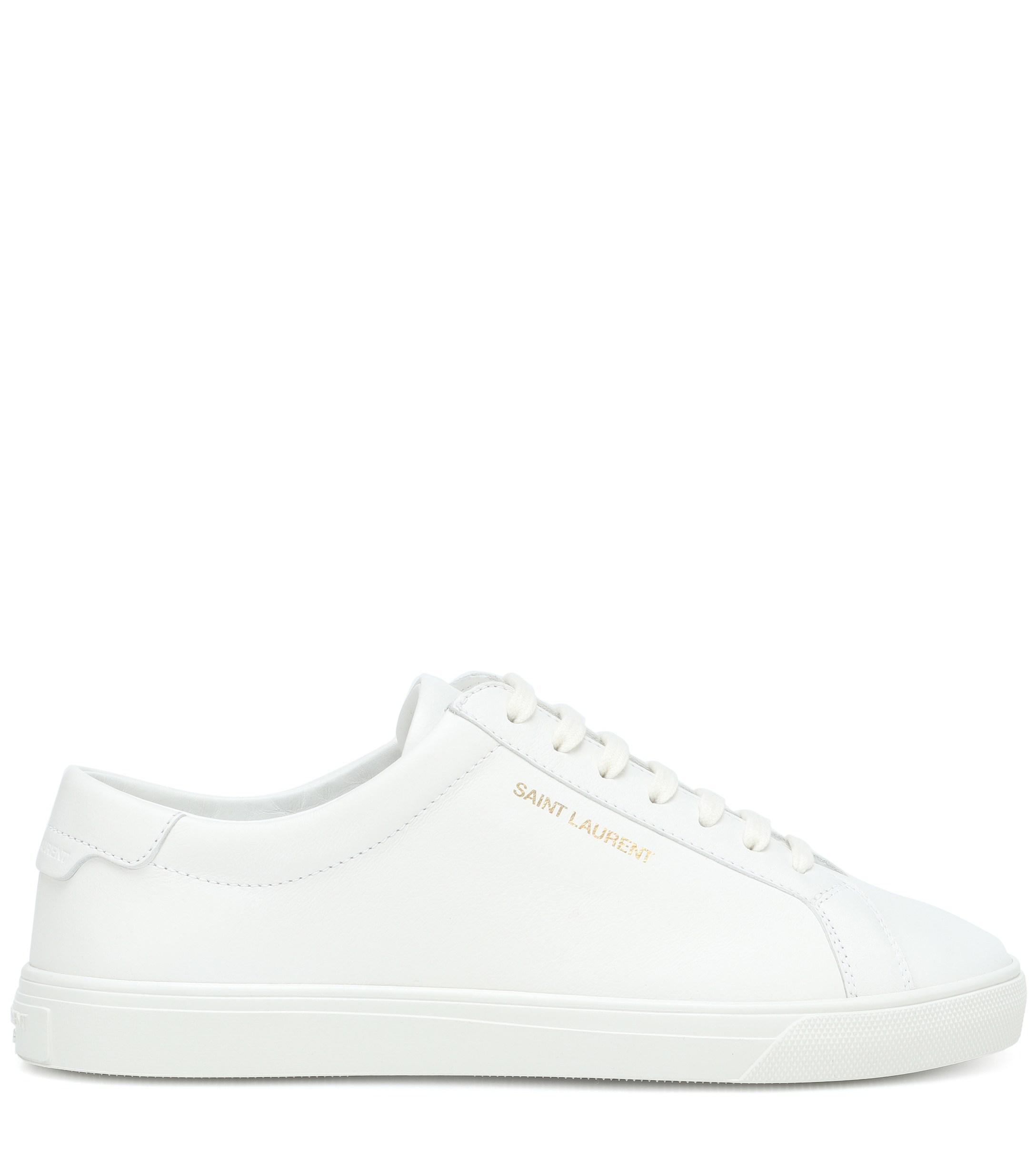 saint laurent andy leather sneaker