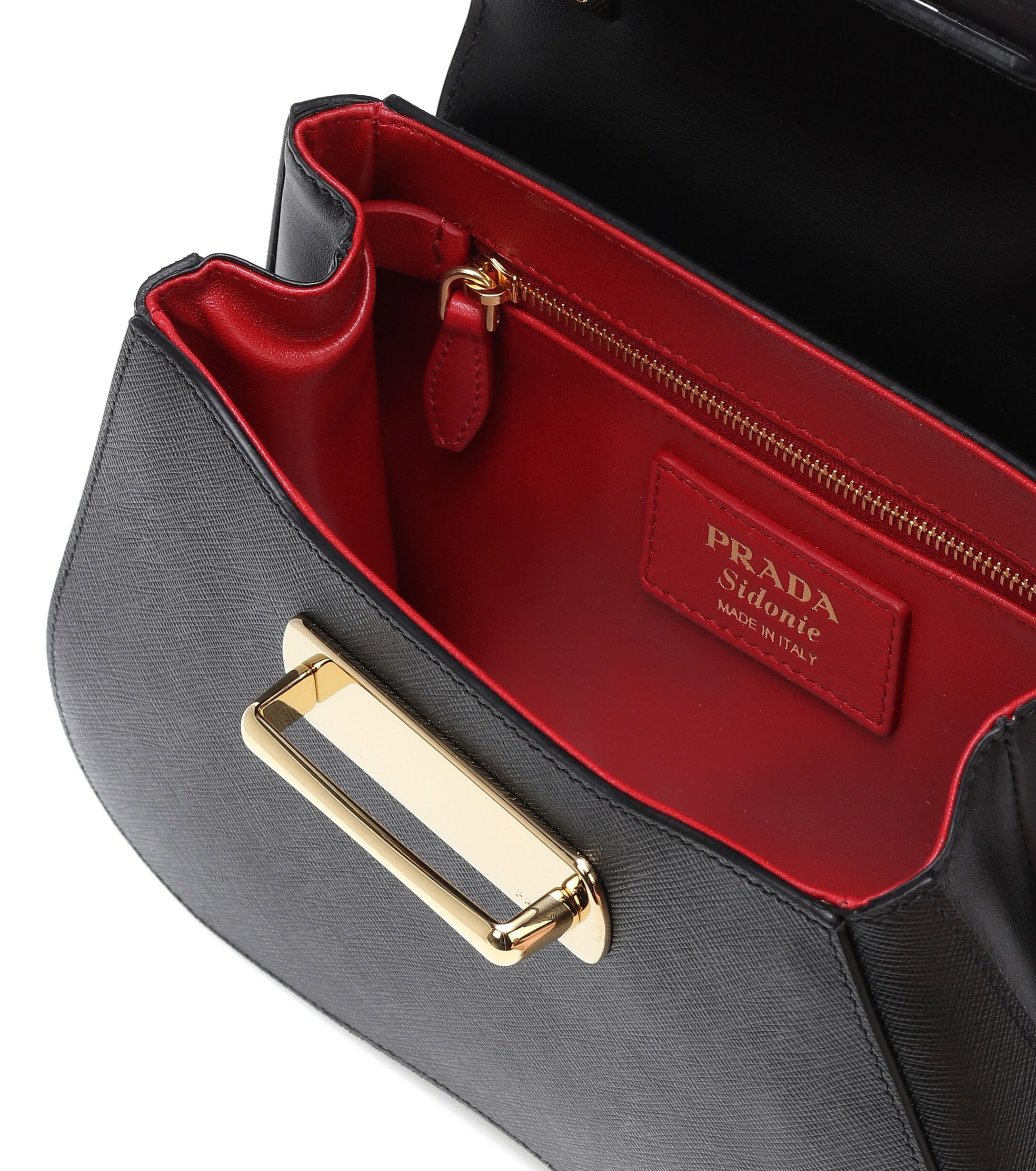 Prada Sidonie Medium Shoulder Bag in Black Lyst UK - Main Image