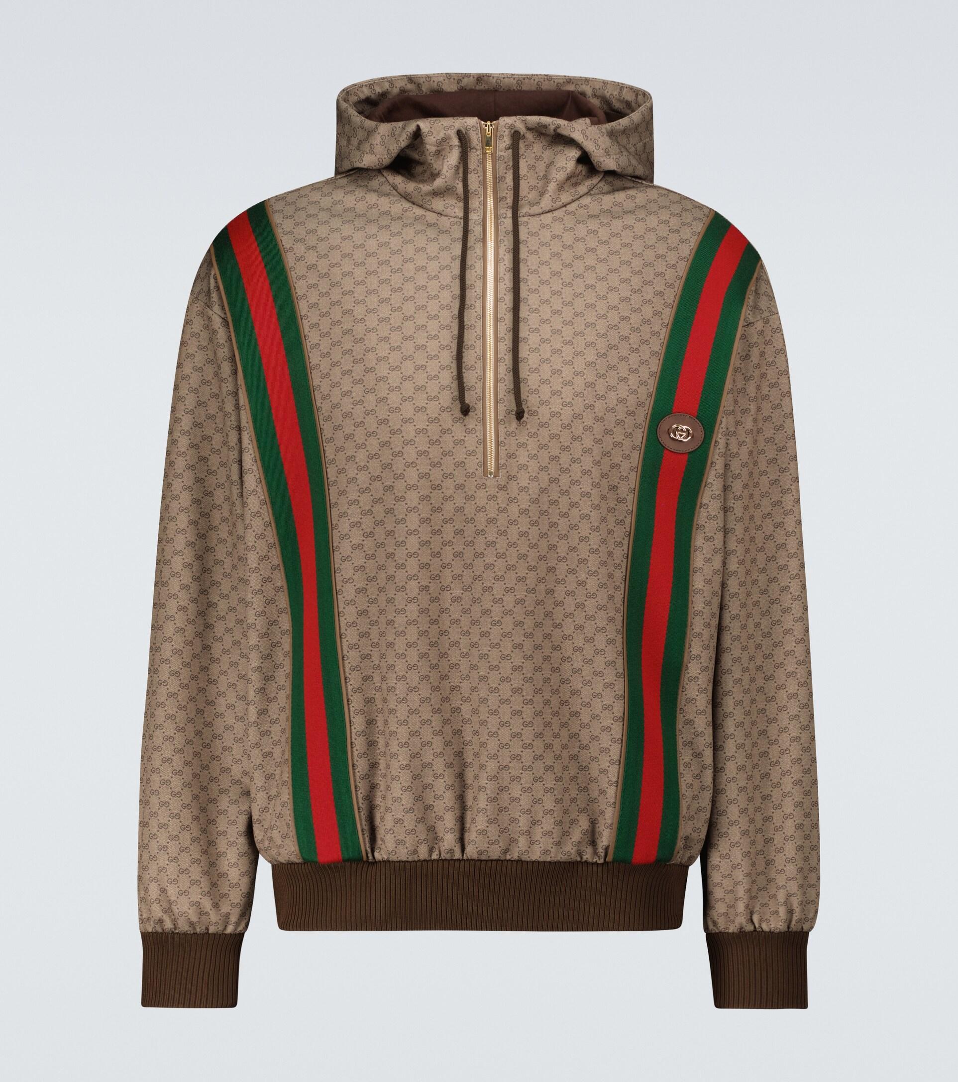 Mini GG Jersey Hooded Sweatshirt Metallic Men | Lyst