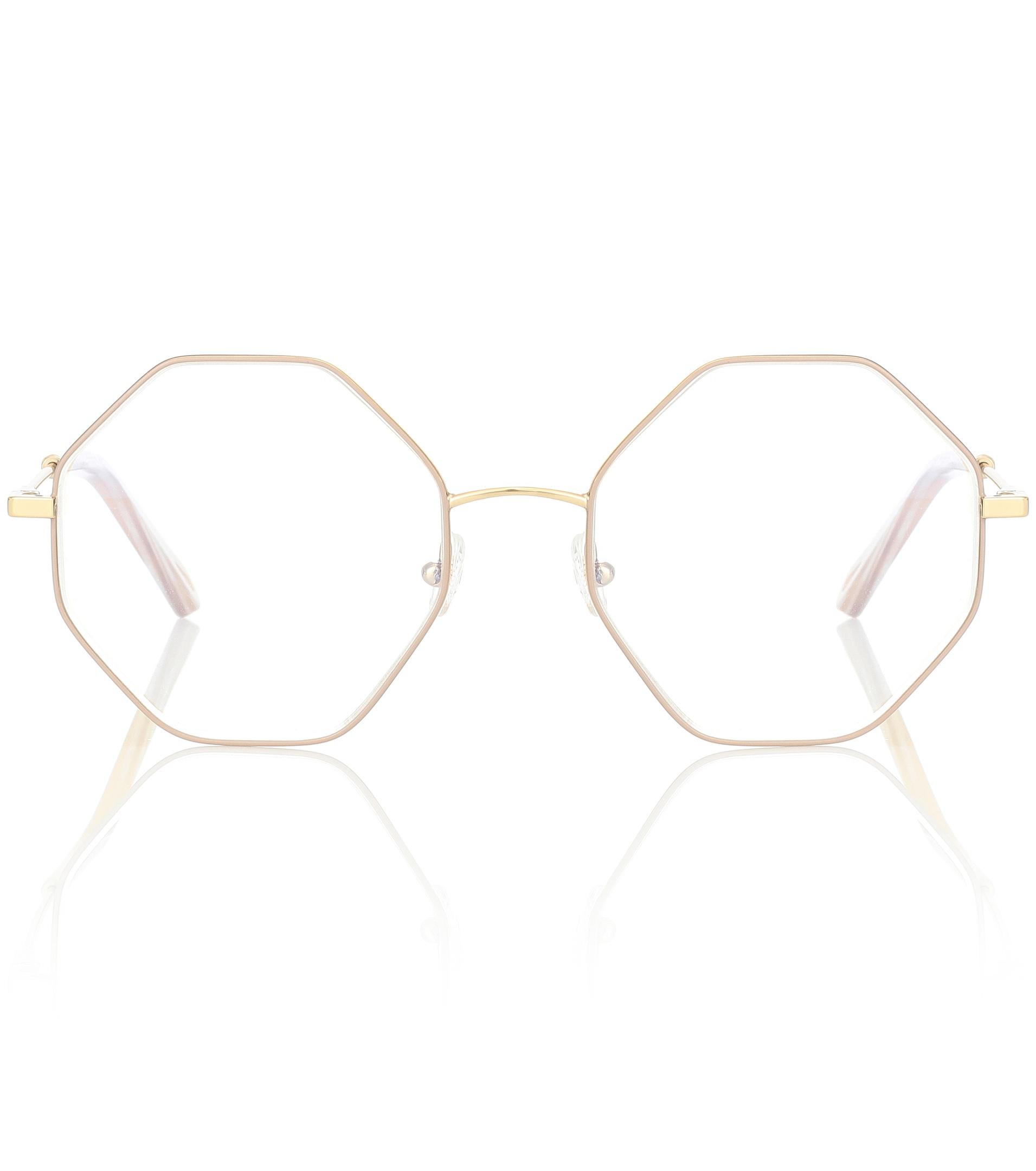 Chloé Palma Octagonal Glasses in Metallic | Lyst