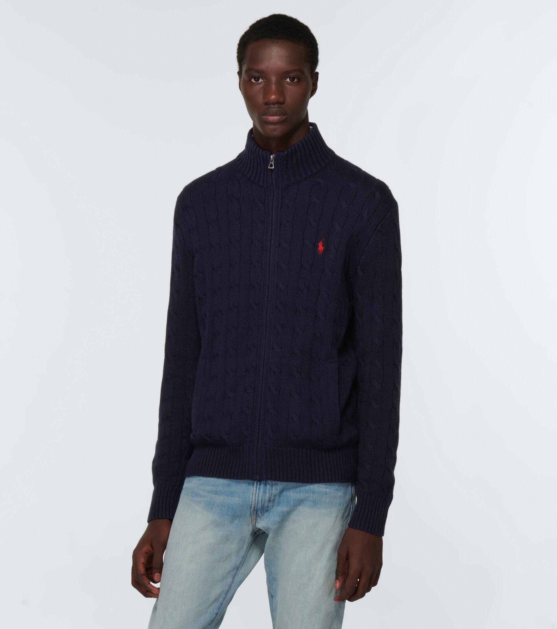 Polo Ralph Lauren Cable-knit Cotton Zip 