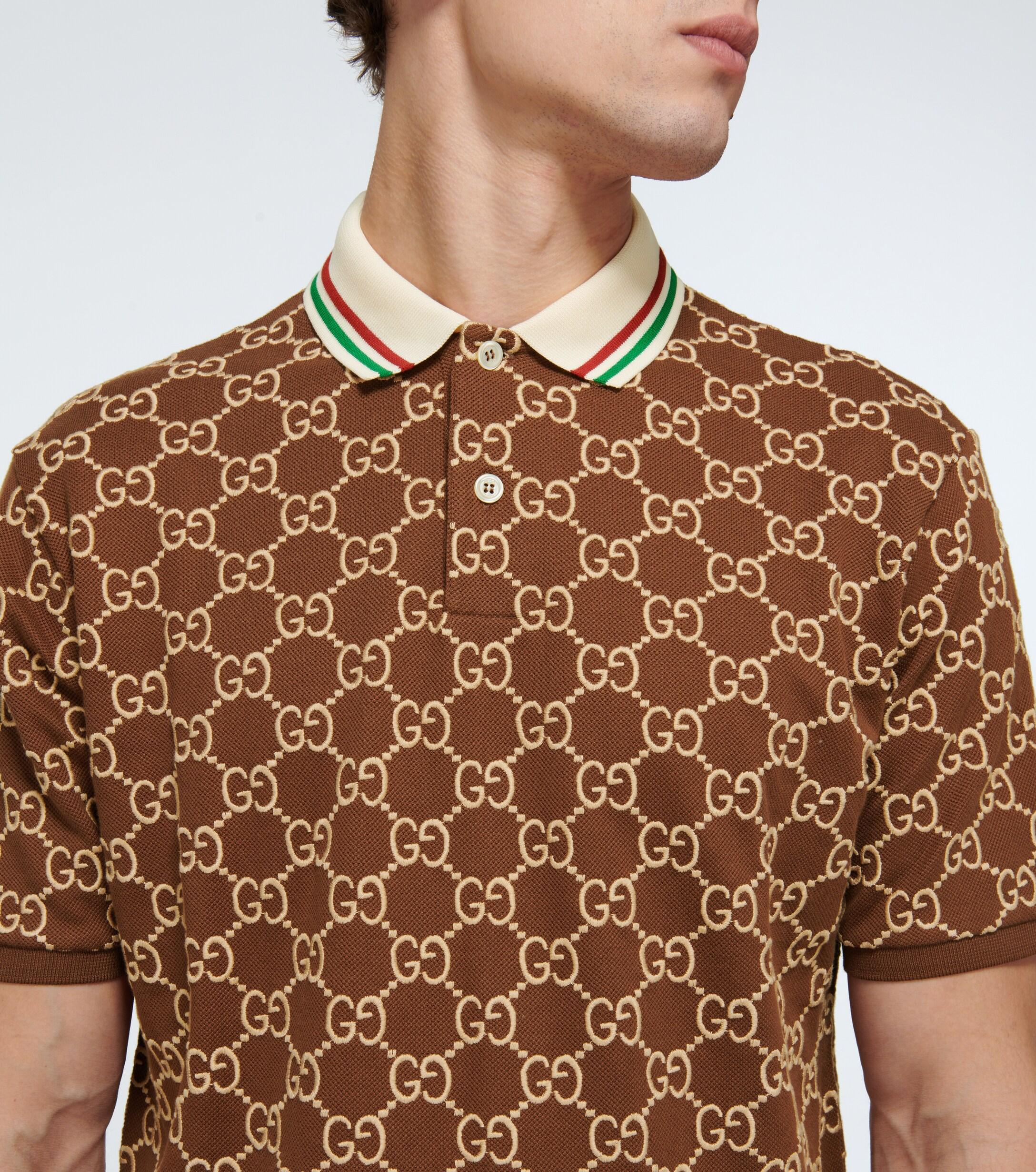 brown gucci polo