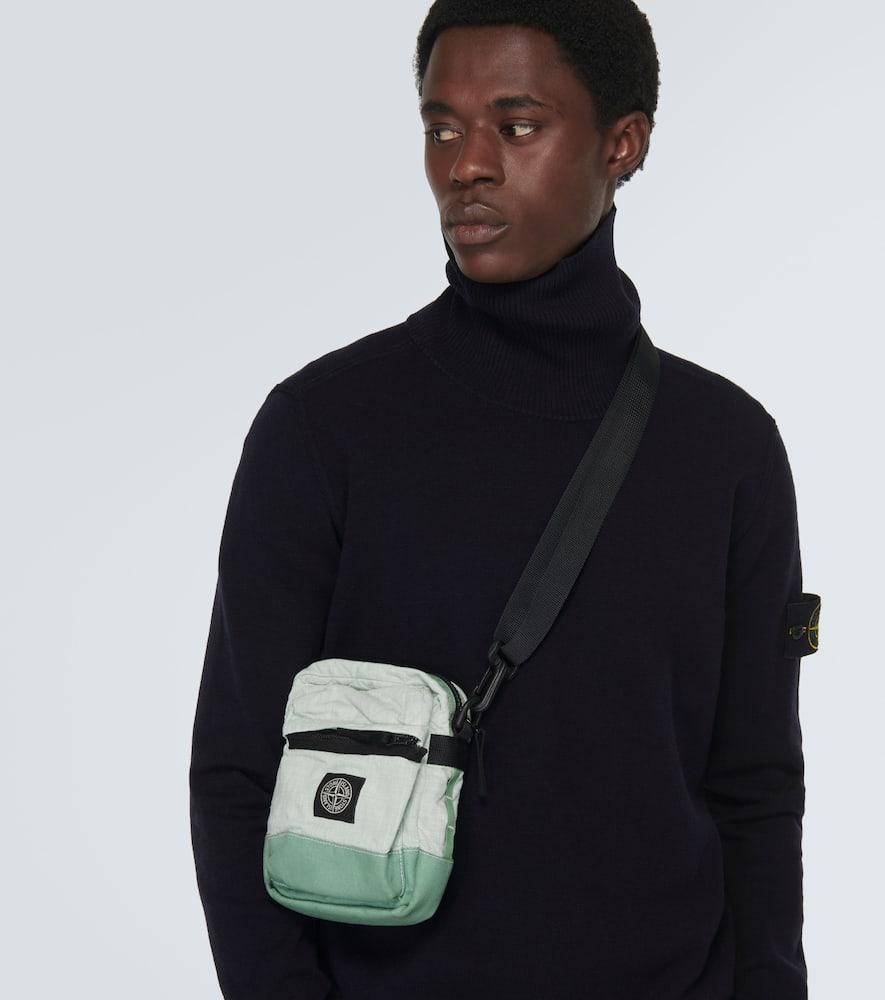 ☆関税込み☆【STONE 】Compass messenger bag Stone Island Compass-patch Messenger Bag | Black | FARFETCH