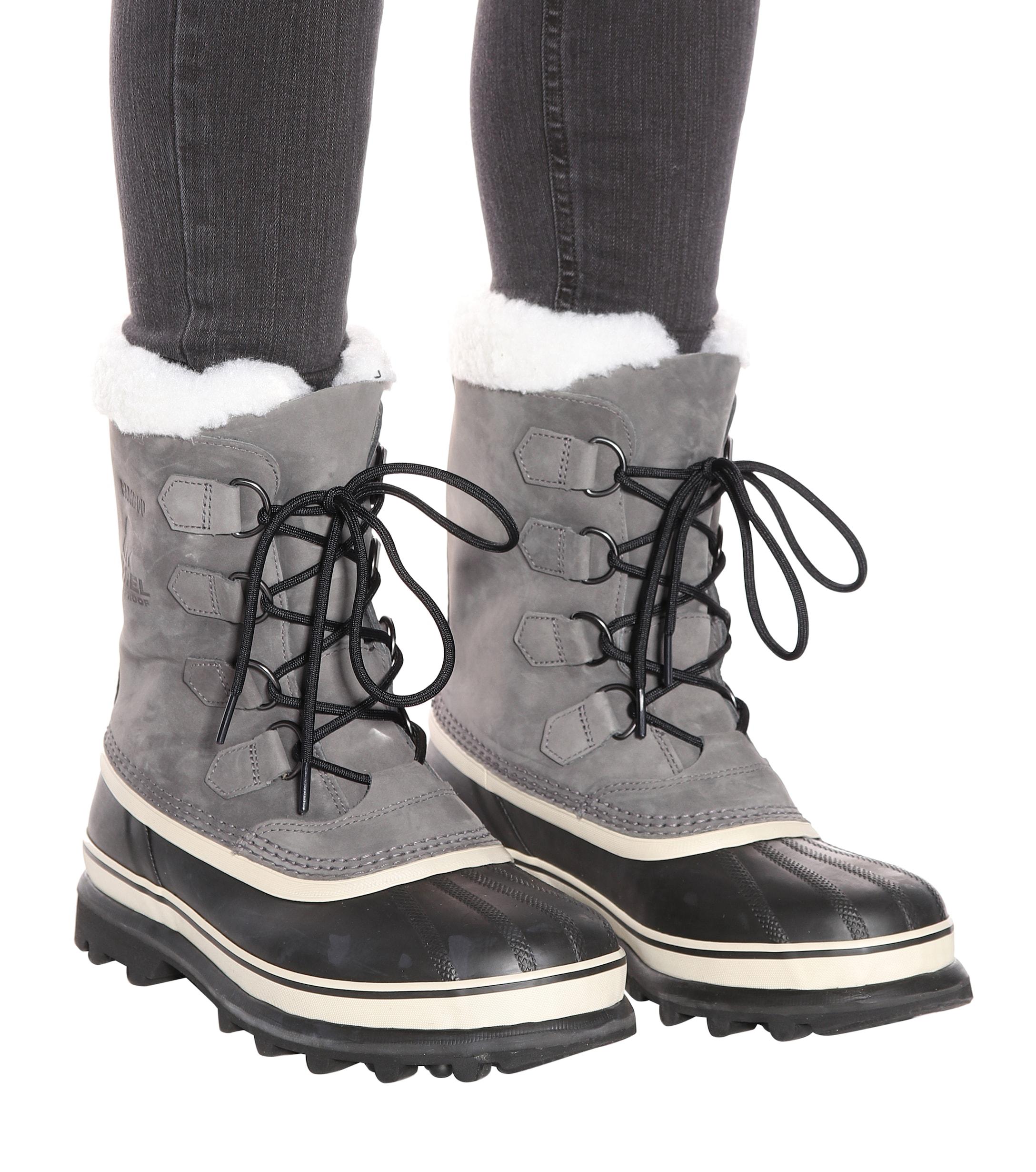 women's gray sorel boots