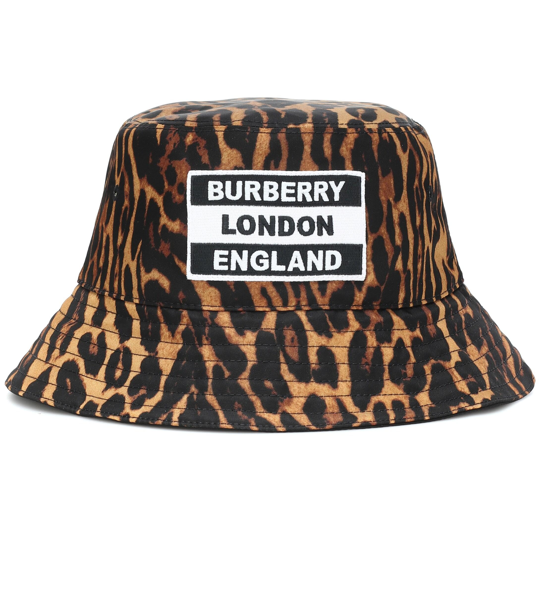 Burberry leopard bucket hat Clearance