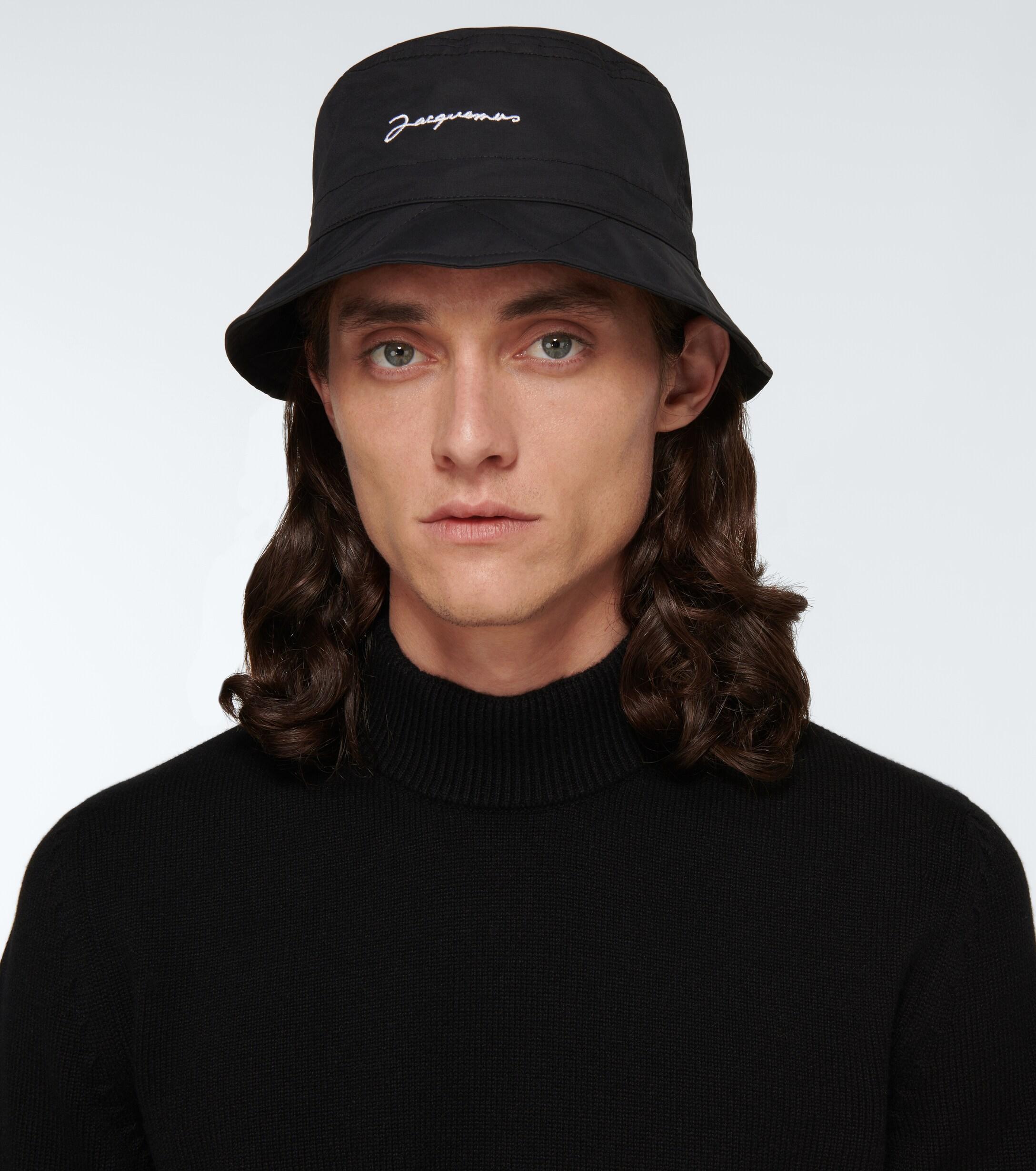 Jacquemus Le Bob Picchu Bucket Hat in Black for Men | Lyst