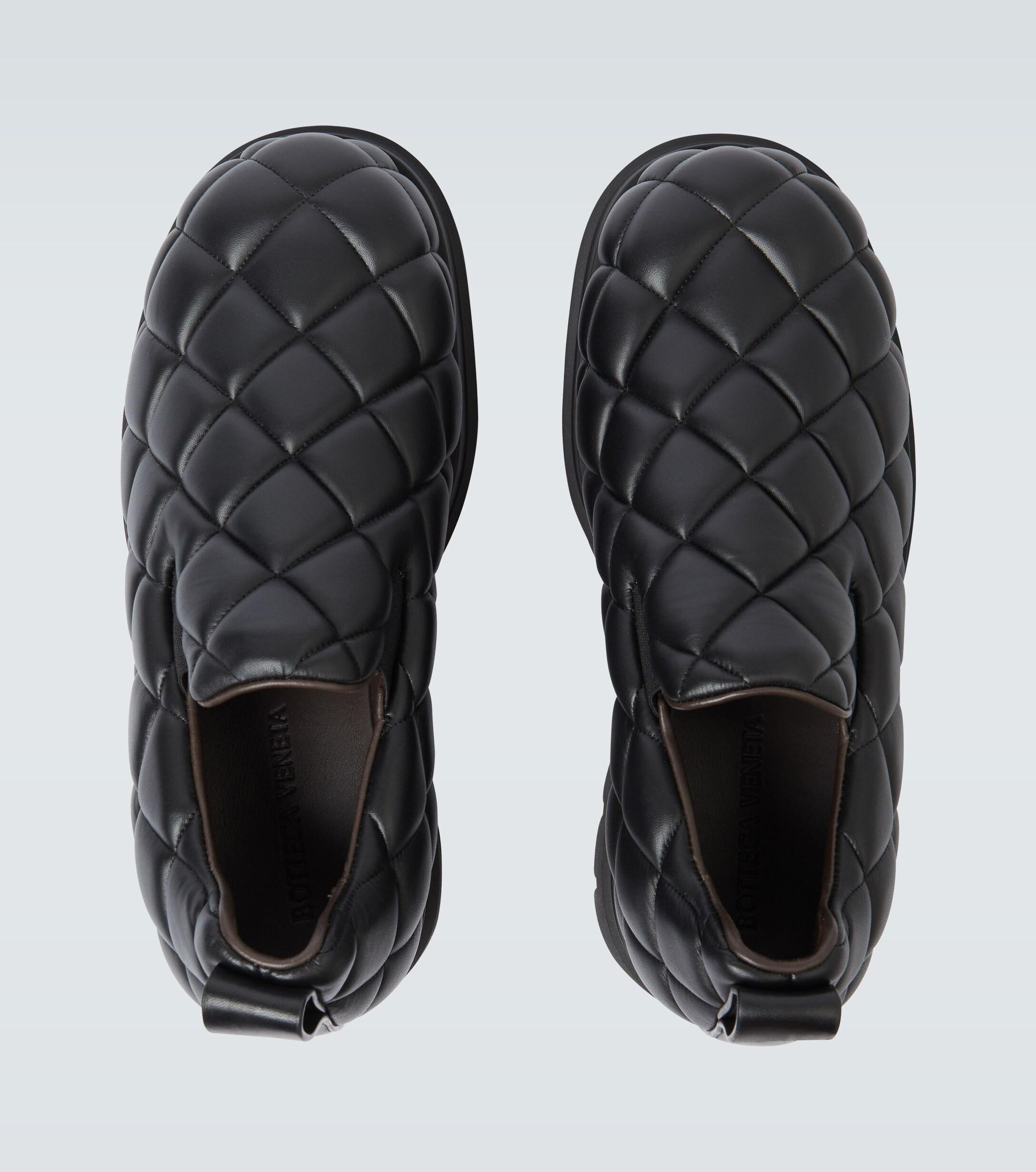 Bottega Veneta Quilted Leather Shoes in Black for Men | Lyst Bottega Veneta Quilted Leather Shoes in Black for Men | Lyst