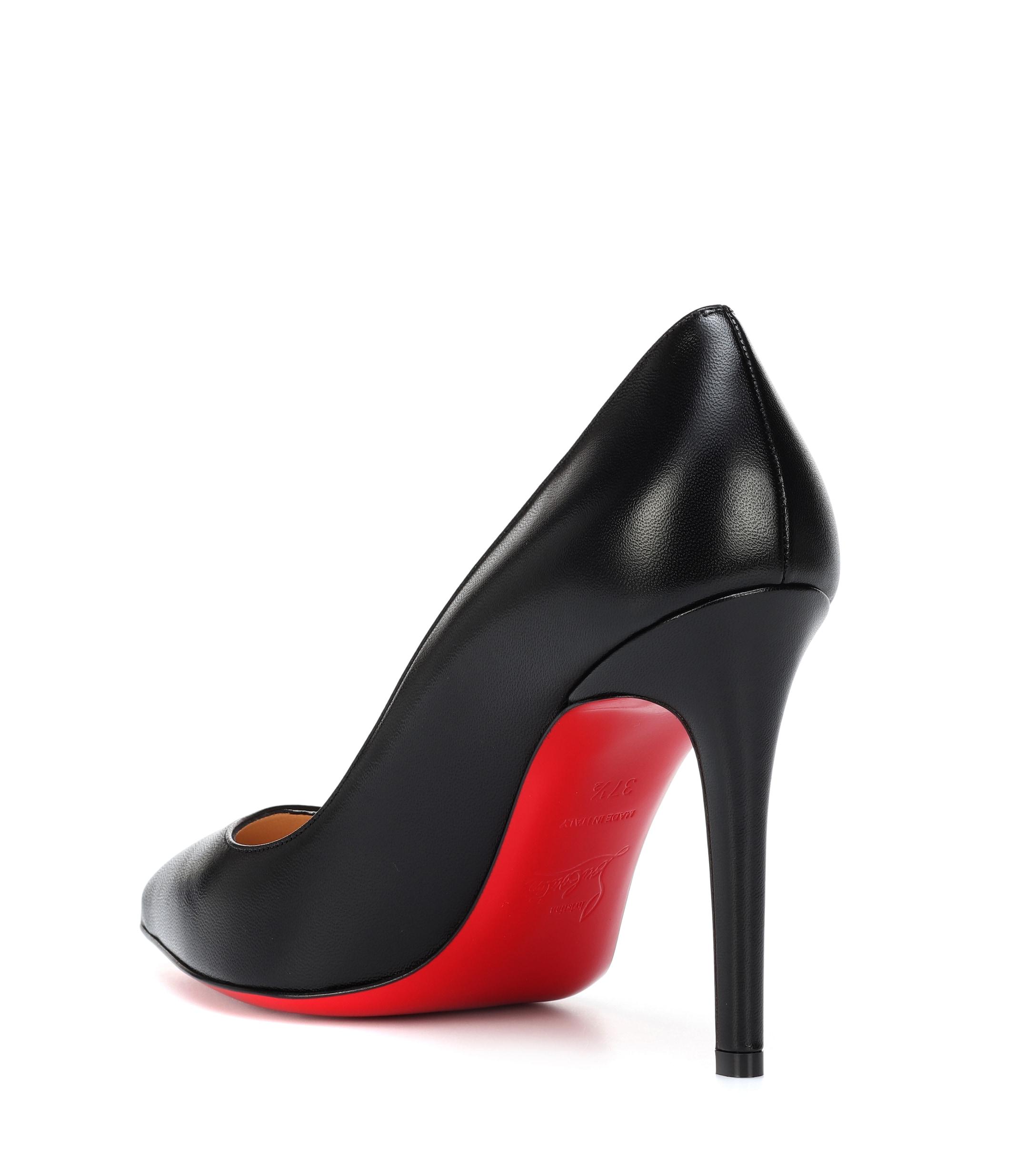 pigalle 100 leather platform pumps